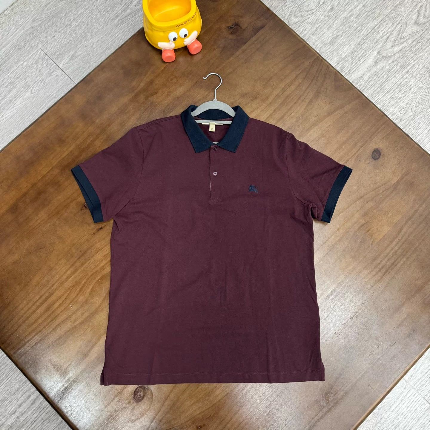 Burberry Burberry Polo Shirt Burgundy XL - Excellent Condition Size US XL / EU 56 / 4 - 1 Thumbnail