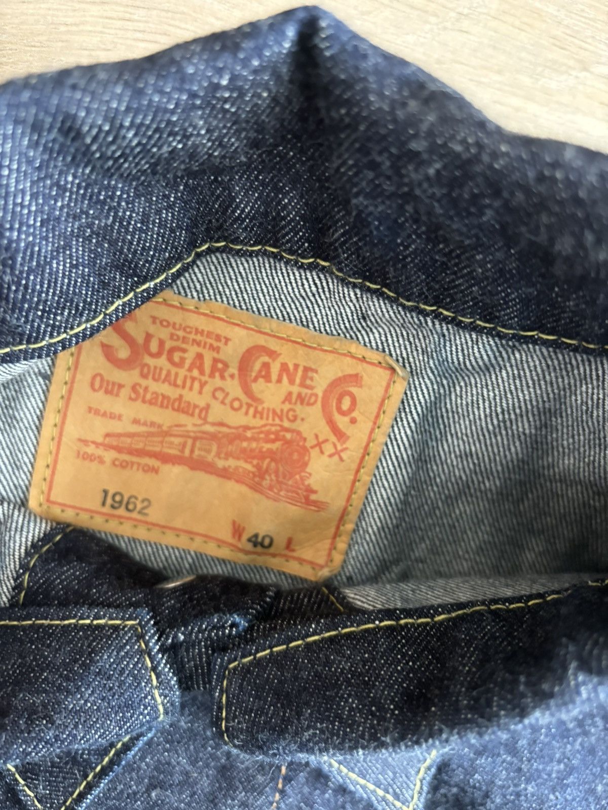 Sugar Cane SUGAR CANE TYPE III DENIM JACKET 1962 MODEL - SIZE 40 Size US M / EU 48-50 / 2 - 3 Thumbnail