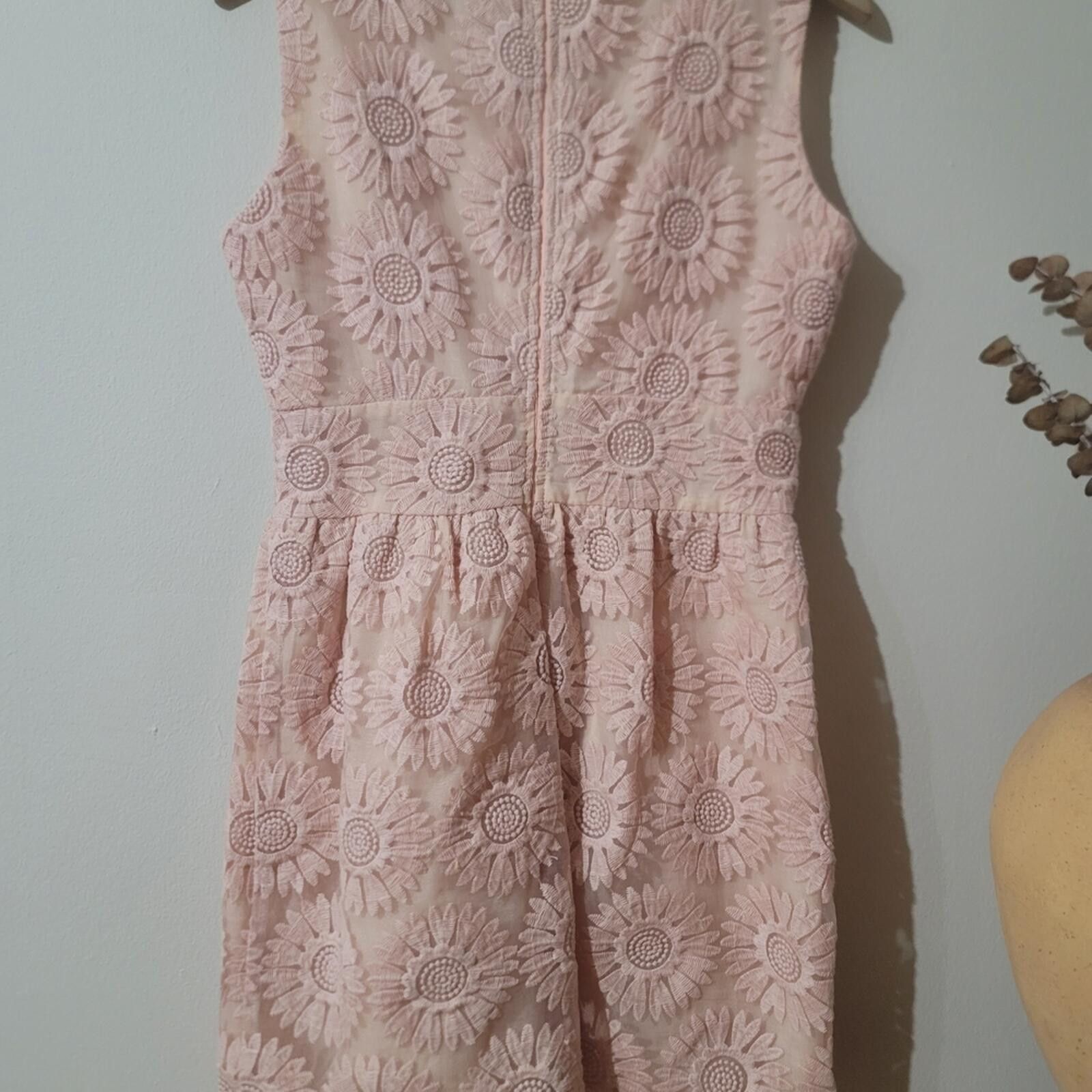 Other Pink Daisy Lace Mini Dress Coquette Sz M Spring Easter Size M / US 6-8 / IT 42-44 - 7 Thumbnail