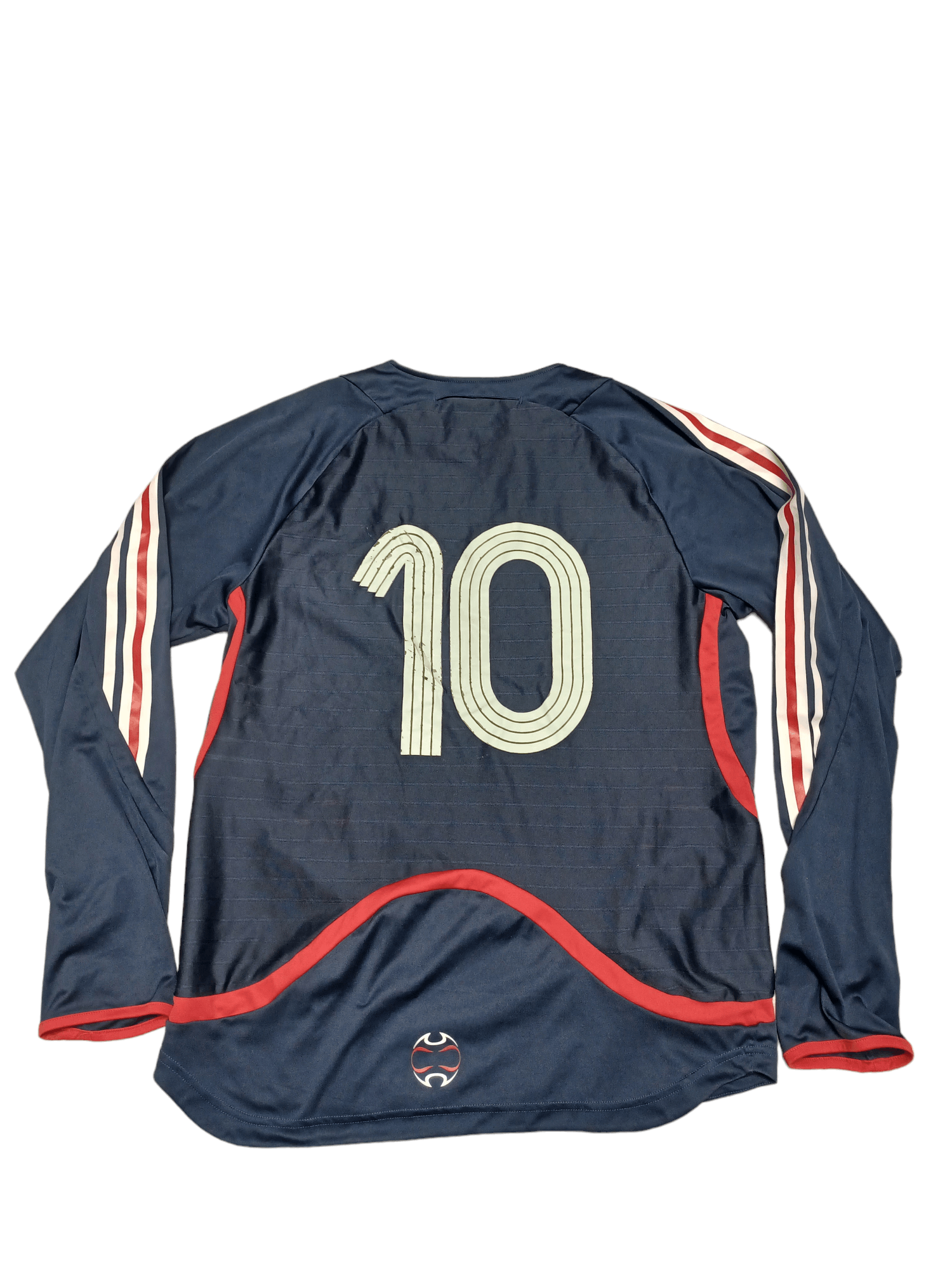 Adidas 2005 VINTAGE ADIDAS PREDATOR ZIDANE FRANCE LONGSLEEVE JERSEY Size US L / EU 52-54 / 3 - 2 Thumbnail