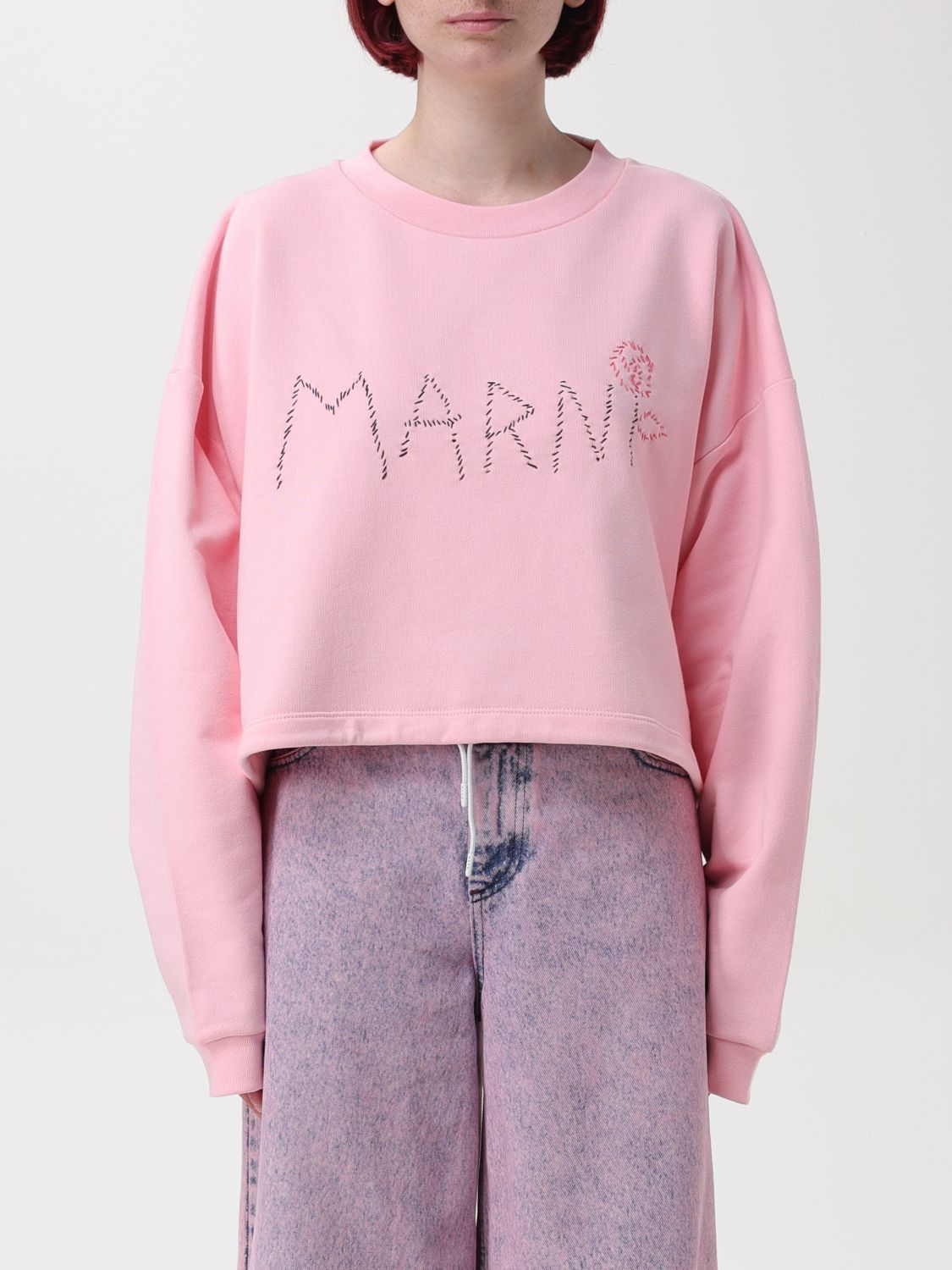 image of Marni Sweatshirt Woman Pink, Women's (Size XS)