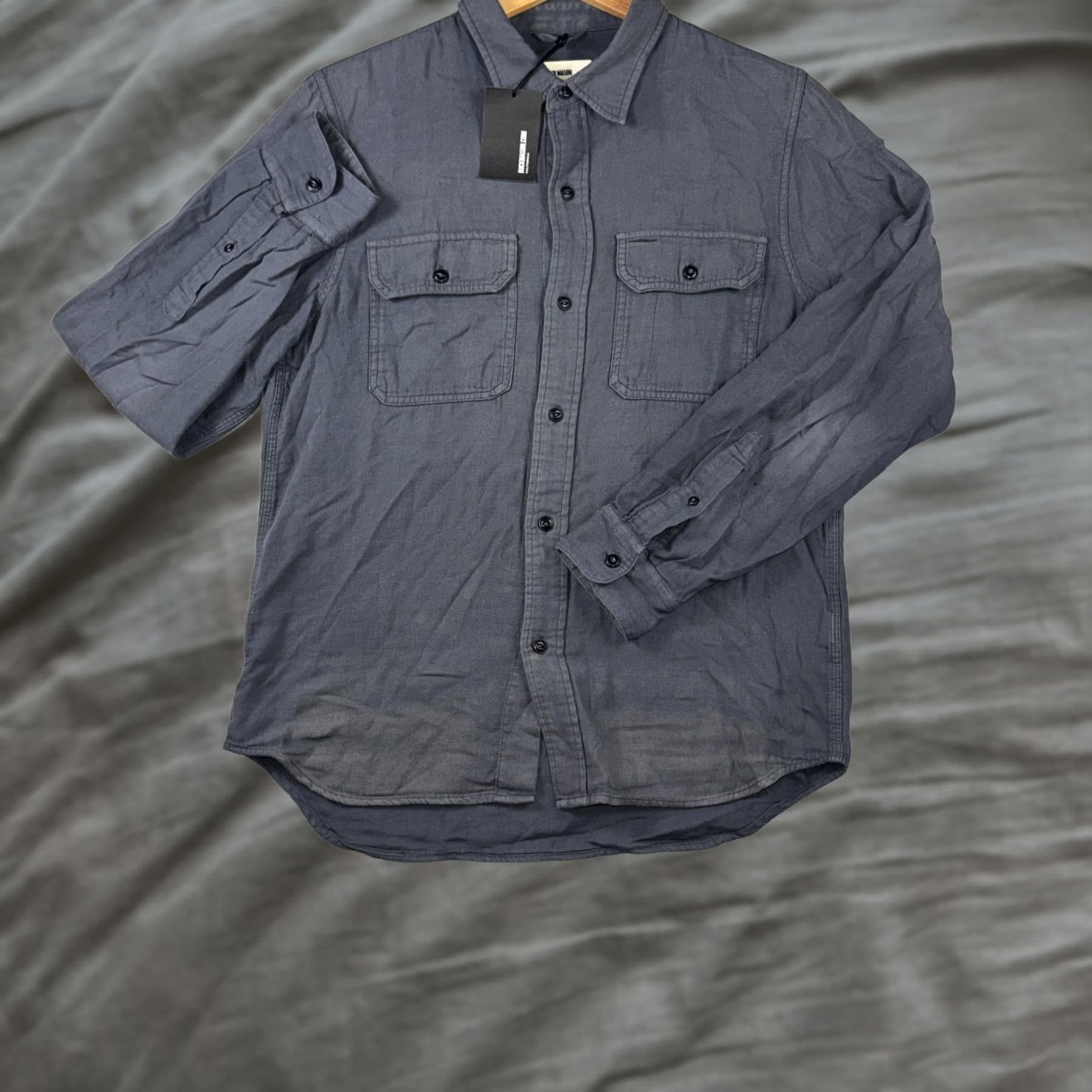 Buck Mason Buck Mason Shirt Mens Medium Blue Button Front Long Sleeve Casual Size US M / EU 48-50 / 2 - 1 Thumbnail