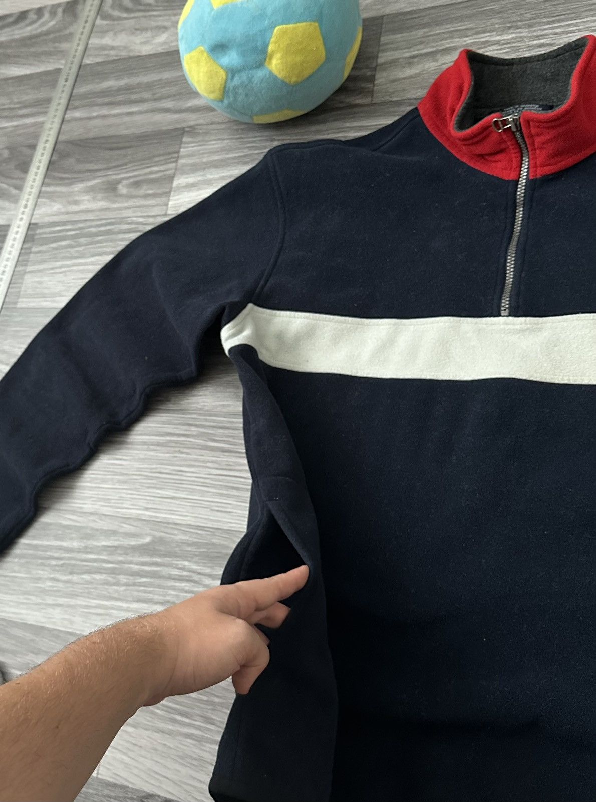 Tommy Hilfiger Tommy Hilfiger Vintage 1/3 Fleece Zip hype oldmoney Size US XL / EU 56 / 4 - 4 Thumbnail