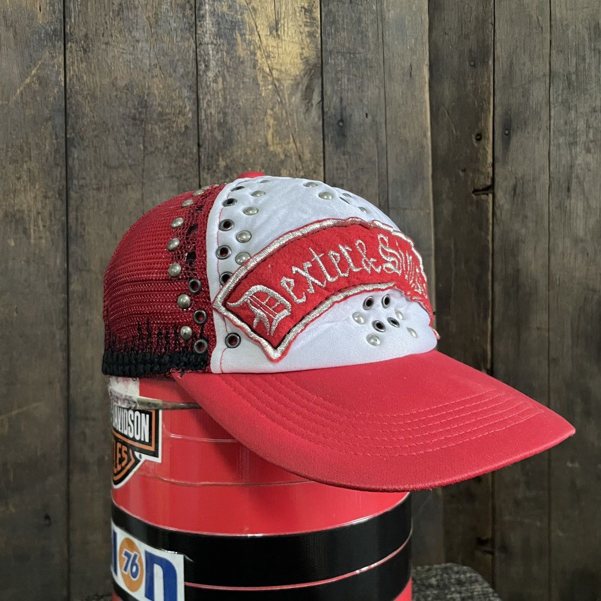 Yasuyuki Ishii Vintage Yasuyuki Ishii Studded Distress Trucker Cap Size ONE SIZE - 3 Thumbnail
