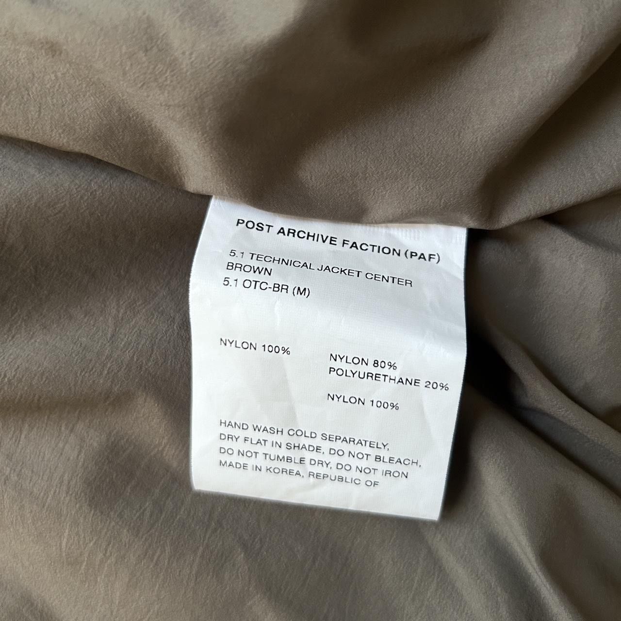 POST ARCHIVE FACTION (PAF) Post Archive Faction (PAF) 5.1 Technical Jacket Center Size US M / EU 48-50 / 2 - 7 Thumbnail