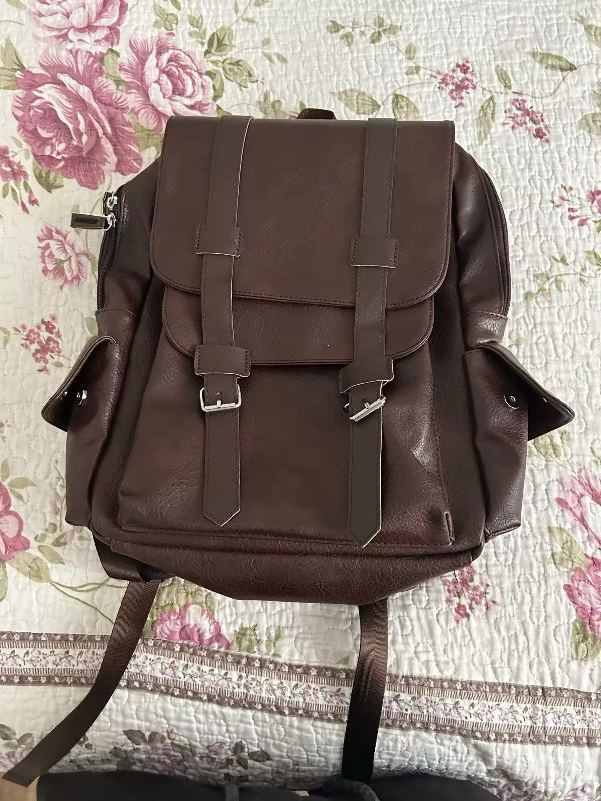 Japanese Brand × Vintage Backpack PU Leather Bagpack Size ONE SIZE - 8 Thumbnail