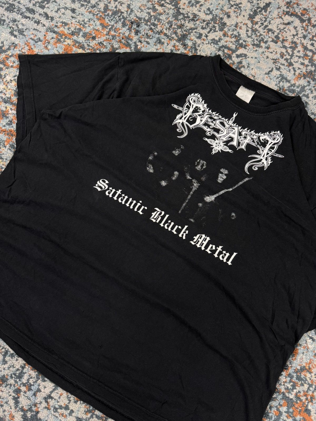 Band Tees Ultra Rare Vintage 90s Besatt satanic black metal band tee Size US XL / EU 56 / 4 - 4 Thumbnail