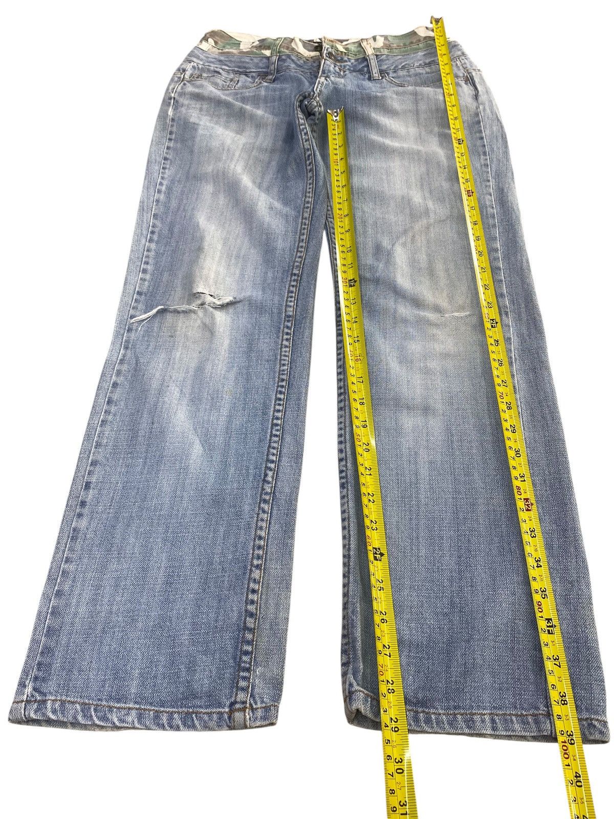 Japanese Brand Japanese Brand Acid Wash Ripped Style Double Waist Jeans Size US 30 / EU 46 - 6 Thumbnail
