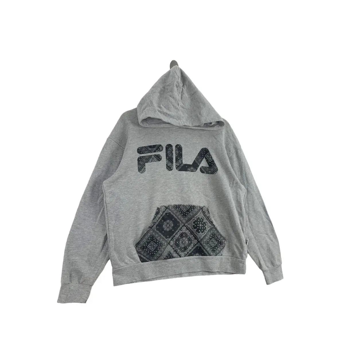 Fila Vintage FILA BIELLA ITALIA Pasley Floral Hoodie Sweatshirt Size L / US 10 / IT 46 - 3 Thumbnail