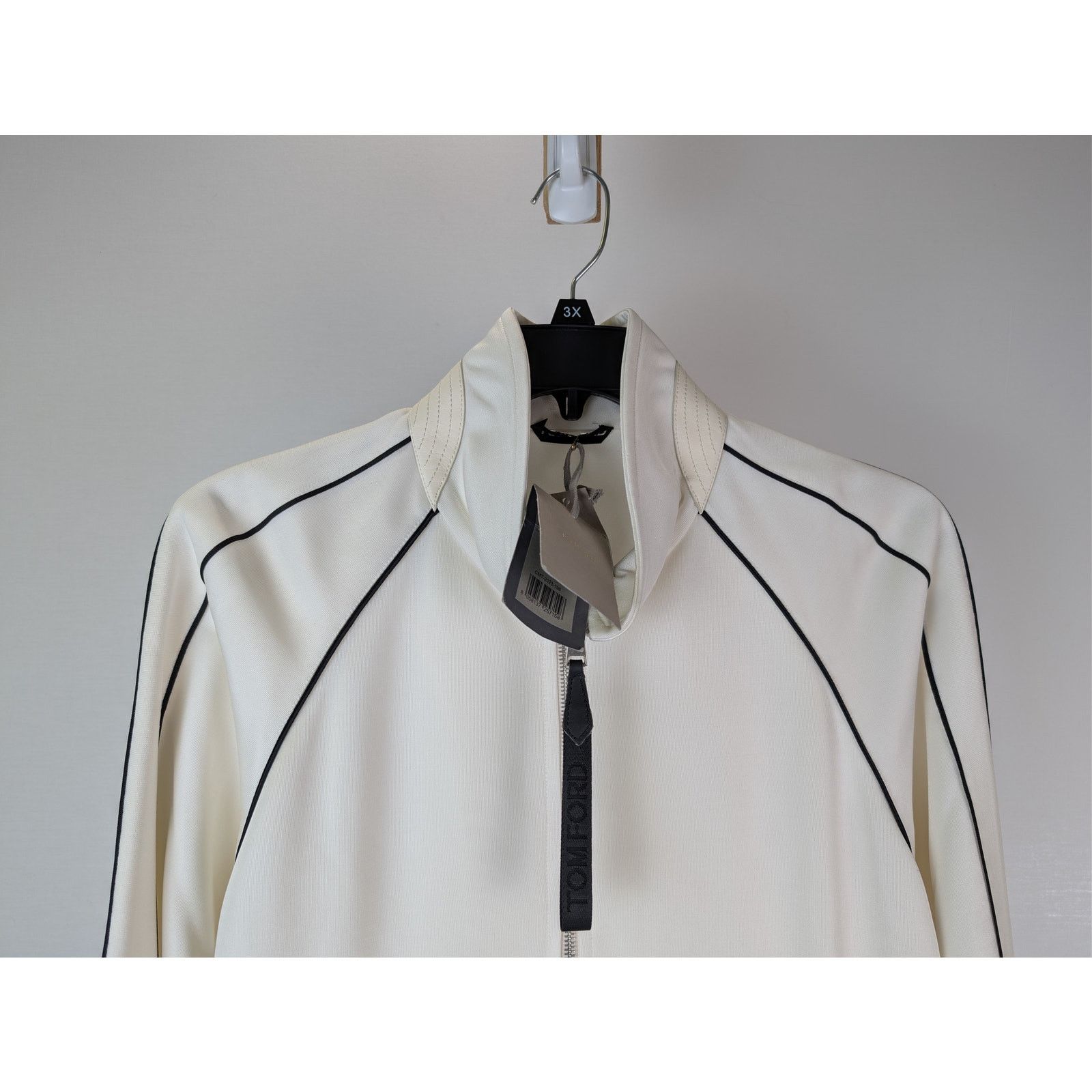 Tom Ford o1rshd1 Piping Detail Sports Jacket in Ivory Size US M / EU 48-50 / 2 - 3 Thumbnail