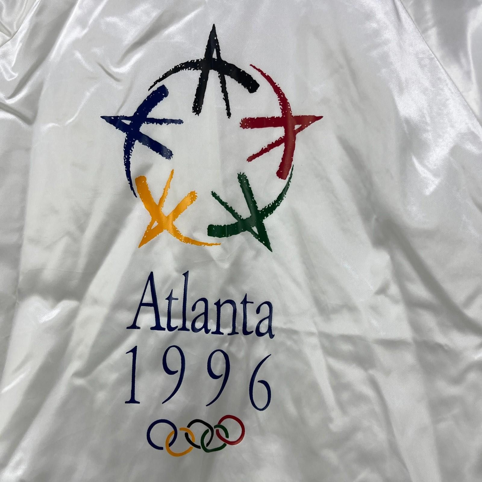 Designer Vintage 1996 Atlanta Olympics Satin Jacket Large Varsity Size ONE SIZE - 3 Thumbnail