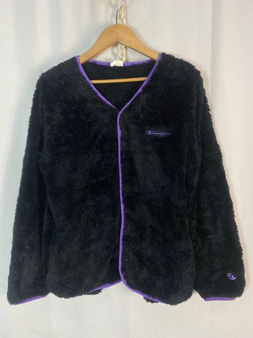 Champion Champion spellout fleece snap button cardigan sweater Size US M / EU 48-50 / 2 - 1 Thumbnail