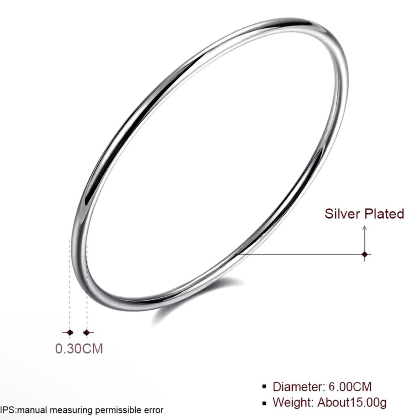 Other Silver Women's Bangle Cuff Bracelet Size ONE SIZE - 7 Thumbnail