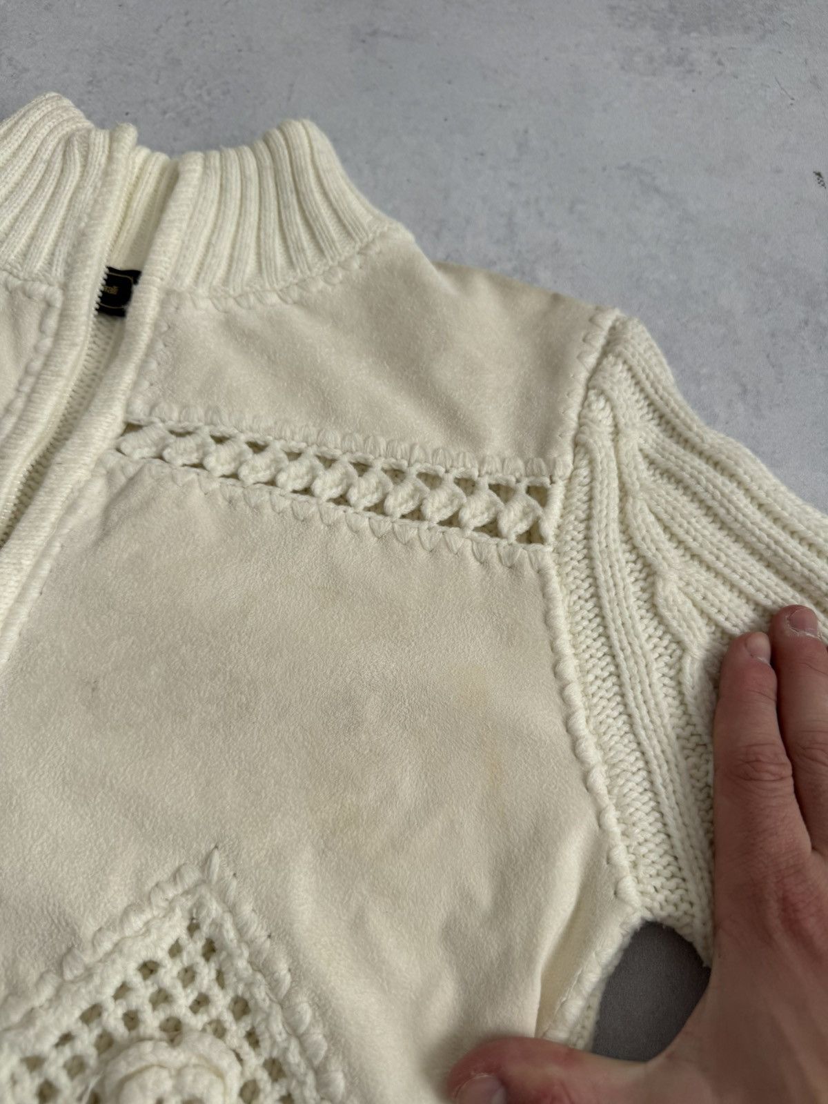 Just Cavalli Vintage Just Cavalli Knit Double Zip Wool Sweater Size S / US 4 / IT 40 - 8 Thumbnail