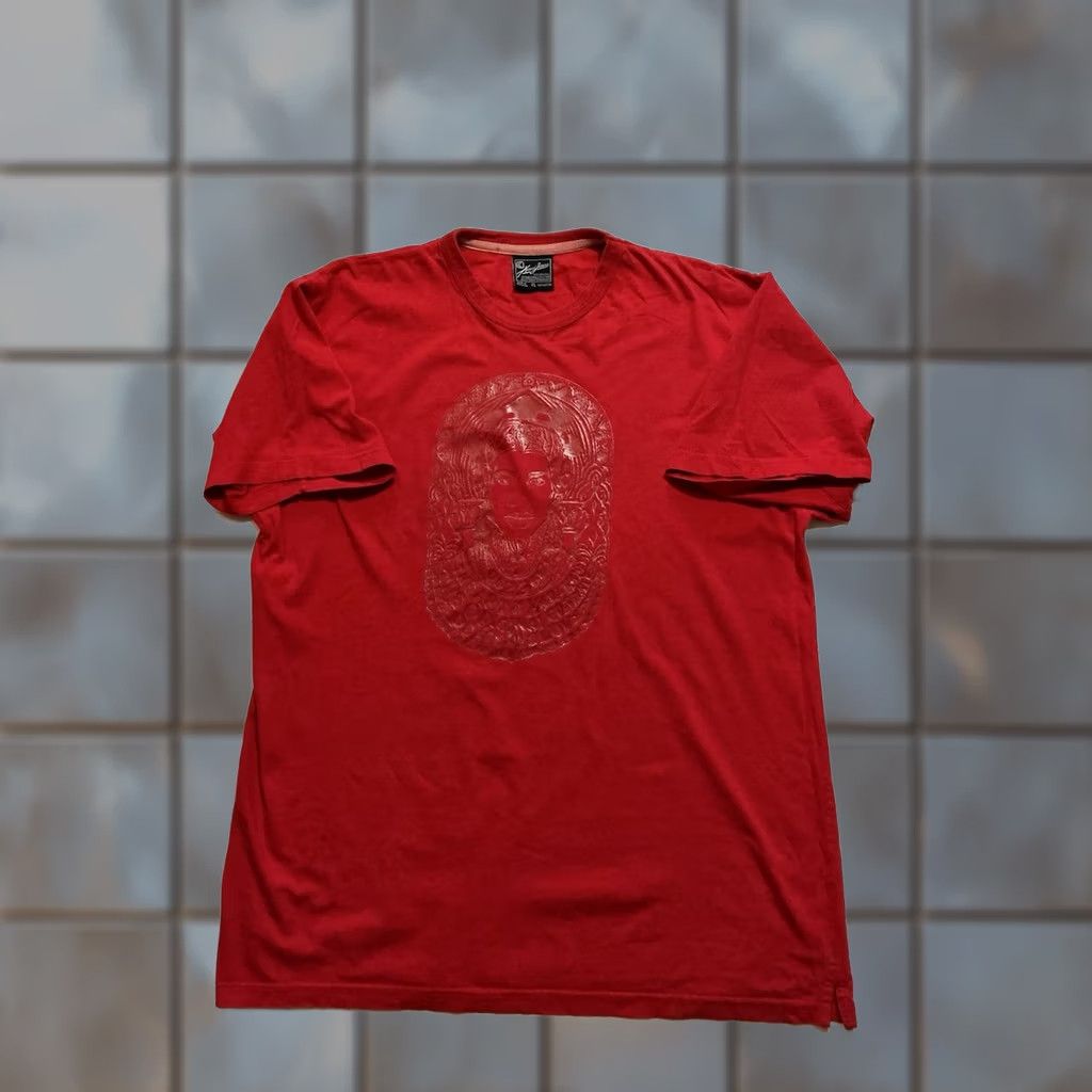 Karl Kani VINTAGE Karl Kani The Art Original Godfather Peace One Love Graphic T-Shirt XL Red Mens Size US XL / EU 56 / 4 - 1 Thumbnail