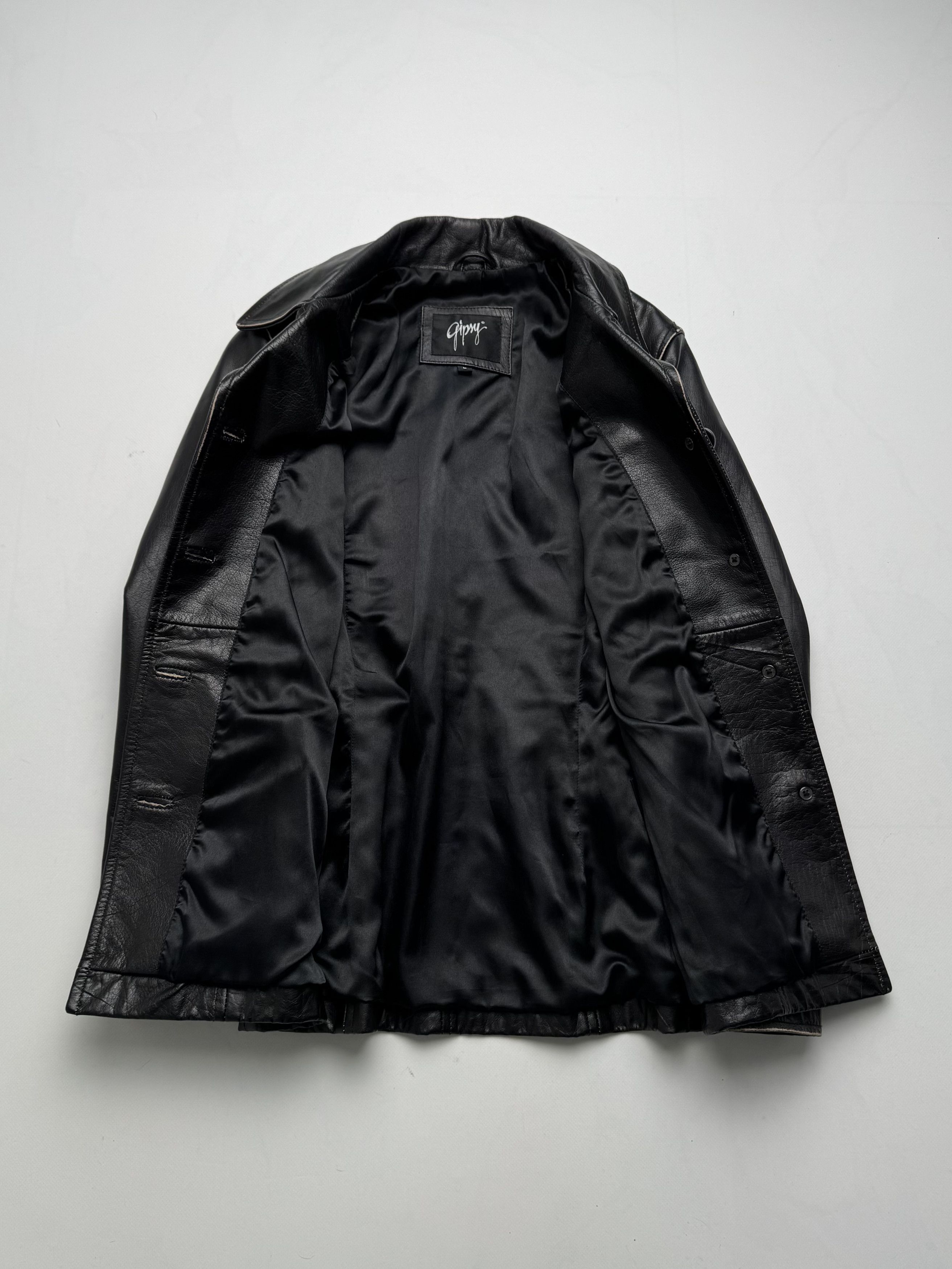 Vintage Vintage Leather Jacket Button Front Classic Casual Biker E2 Size M / US 6-8 / IT 42-44 - 7 Thumbnail