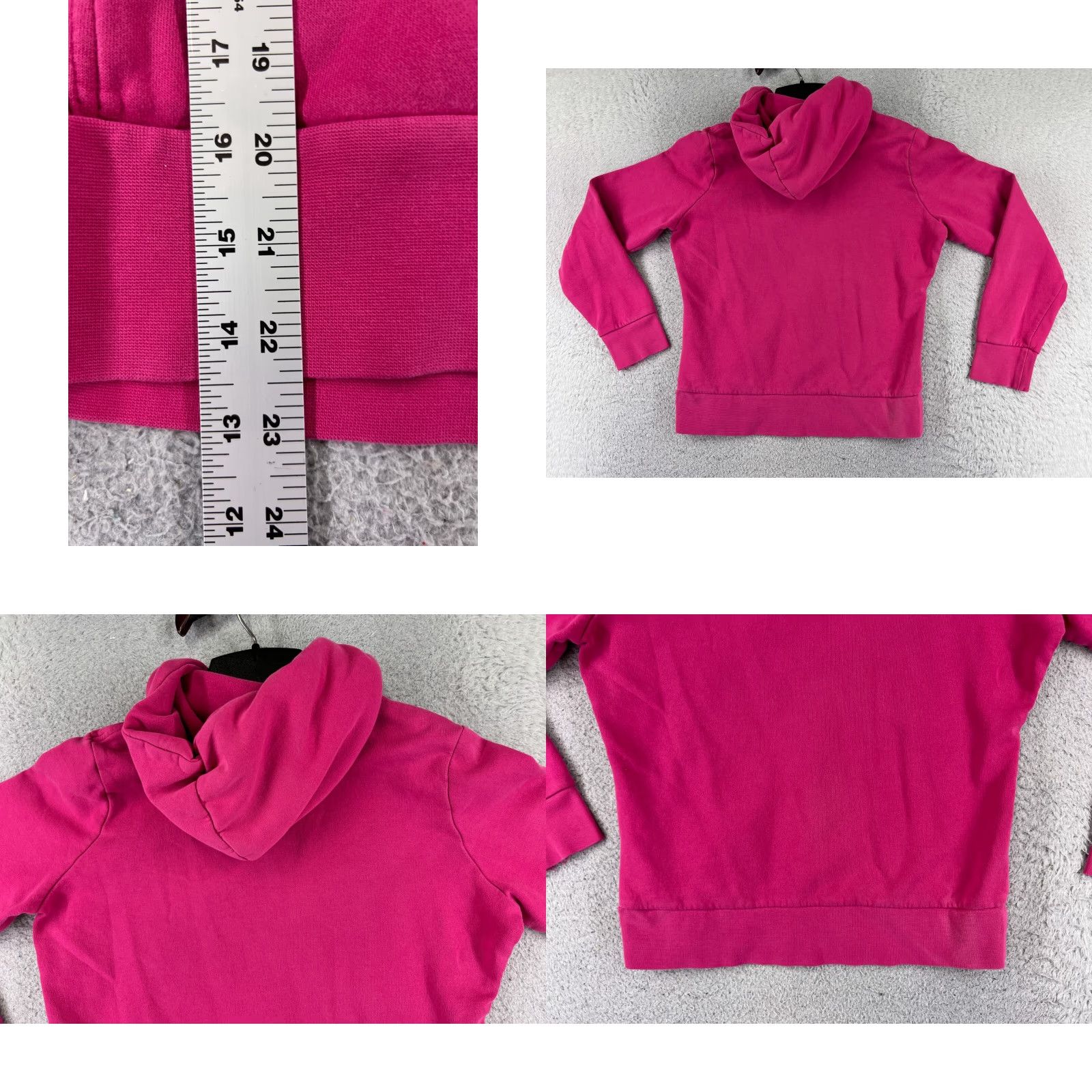 The North Face The North Face Hoodie Womens M Pink Pullover Cotton Blend Pocket Logo Crew Neck Sweatshirt Size M / US 6-8 / IT 42-44 - 9 Thumbnail