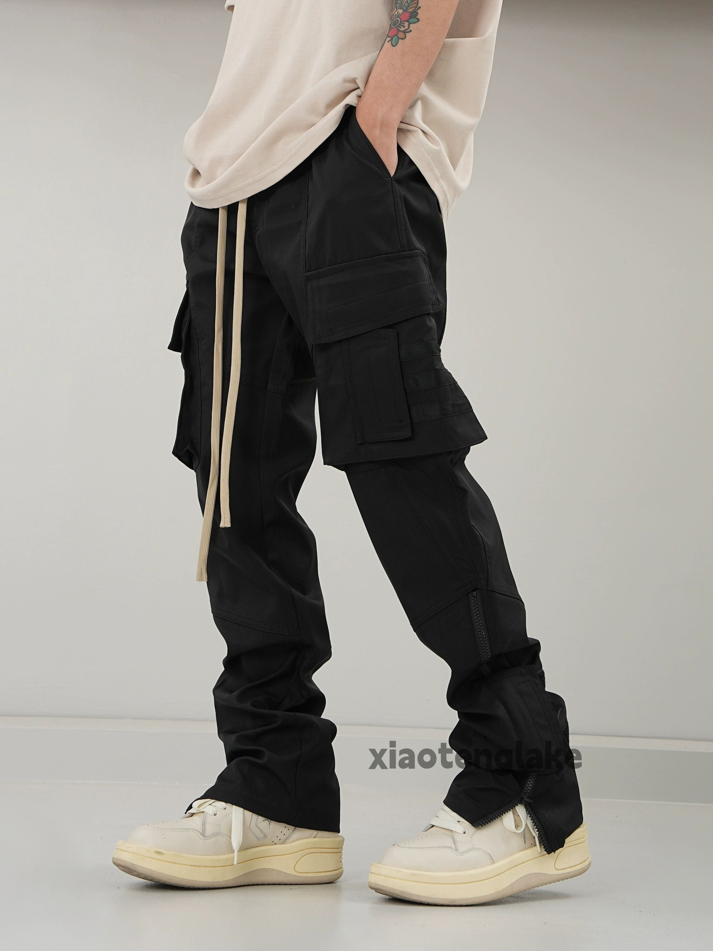 Designer × Japanese Brand × Vintage utility military tactical punk zipper flared cargo pants Size US 34 / EU 50 - 3 Thumbnail