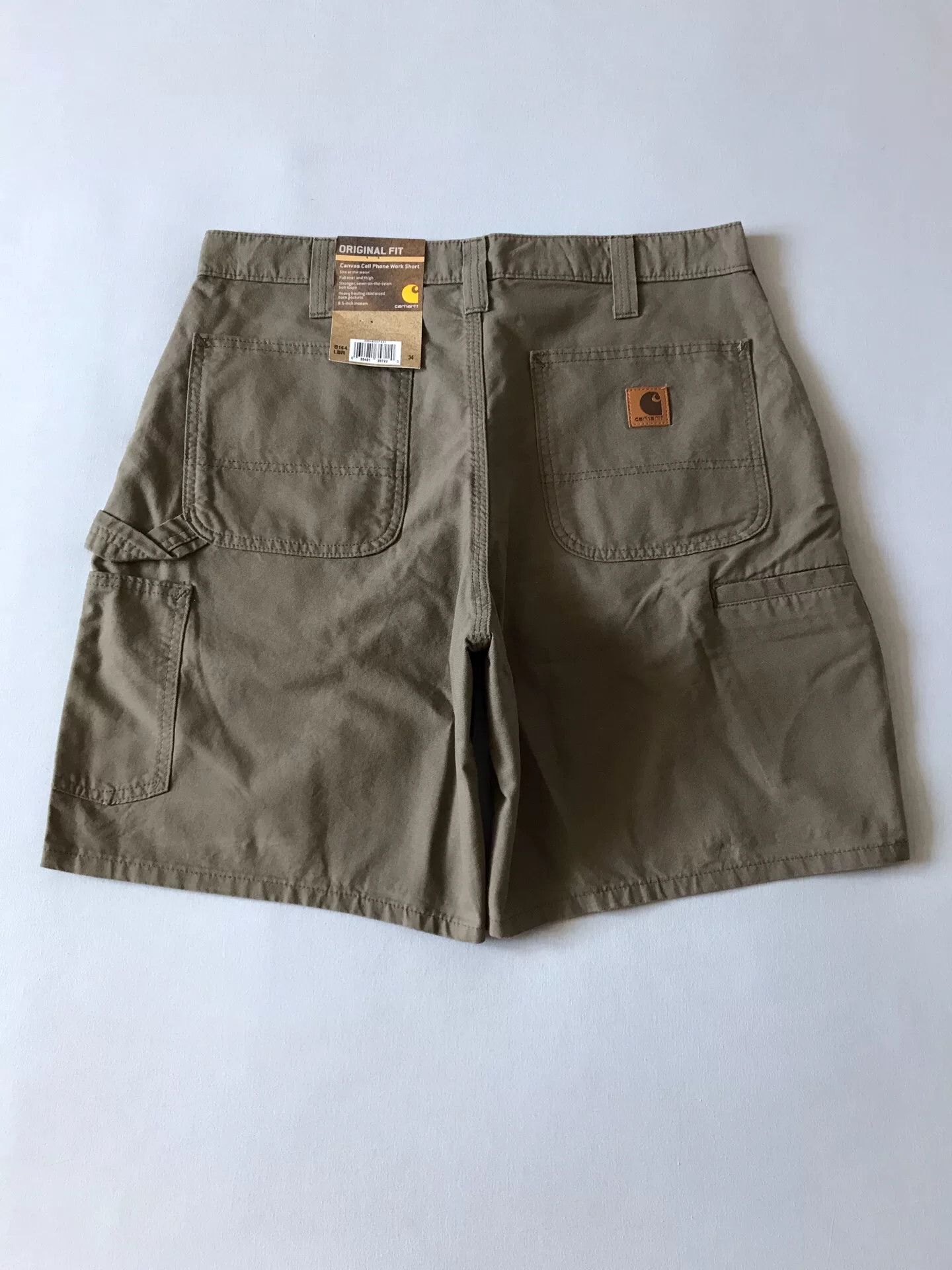 Carhartt Carhartt B144 LBR Washed Canvas Shorts Size US 34 / EU 50 - 1 Thumbnail
