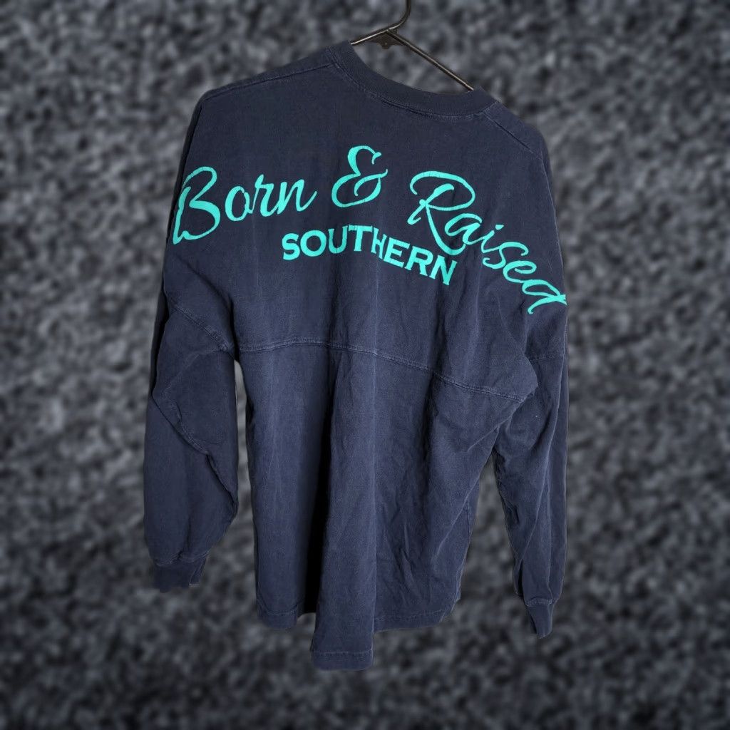 ESPIRIT Vintage Spirit South Carolina Oversize Long Sleeve Crew Neck Shirt Women's Small Blue Casual Size S / US 4 / IT 40 - 1 Thumbnail