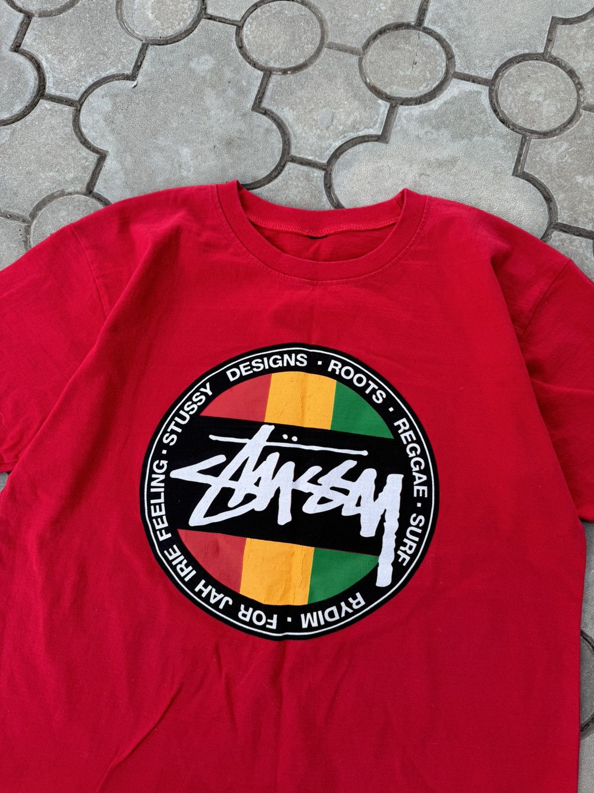 Stussy × Vintage Vintage Stussy Roots Big Logo Tee Shirt USA Size US M / EU 48-50 / 2 - 2 Thumbnail