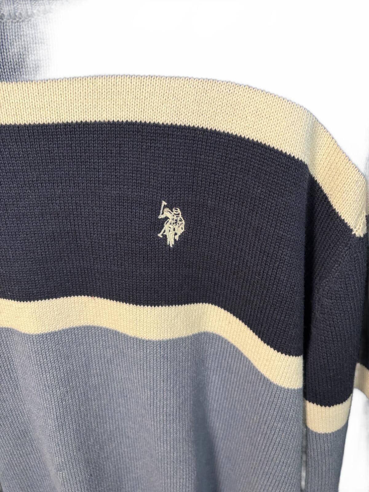 U.S. Polo Assn. U.S. Polo Assn. Men's Striped Crew Neck Sweater XXL Size US XXL / EU 58 / 5 - 4 Thumbnail
