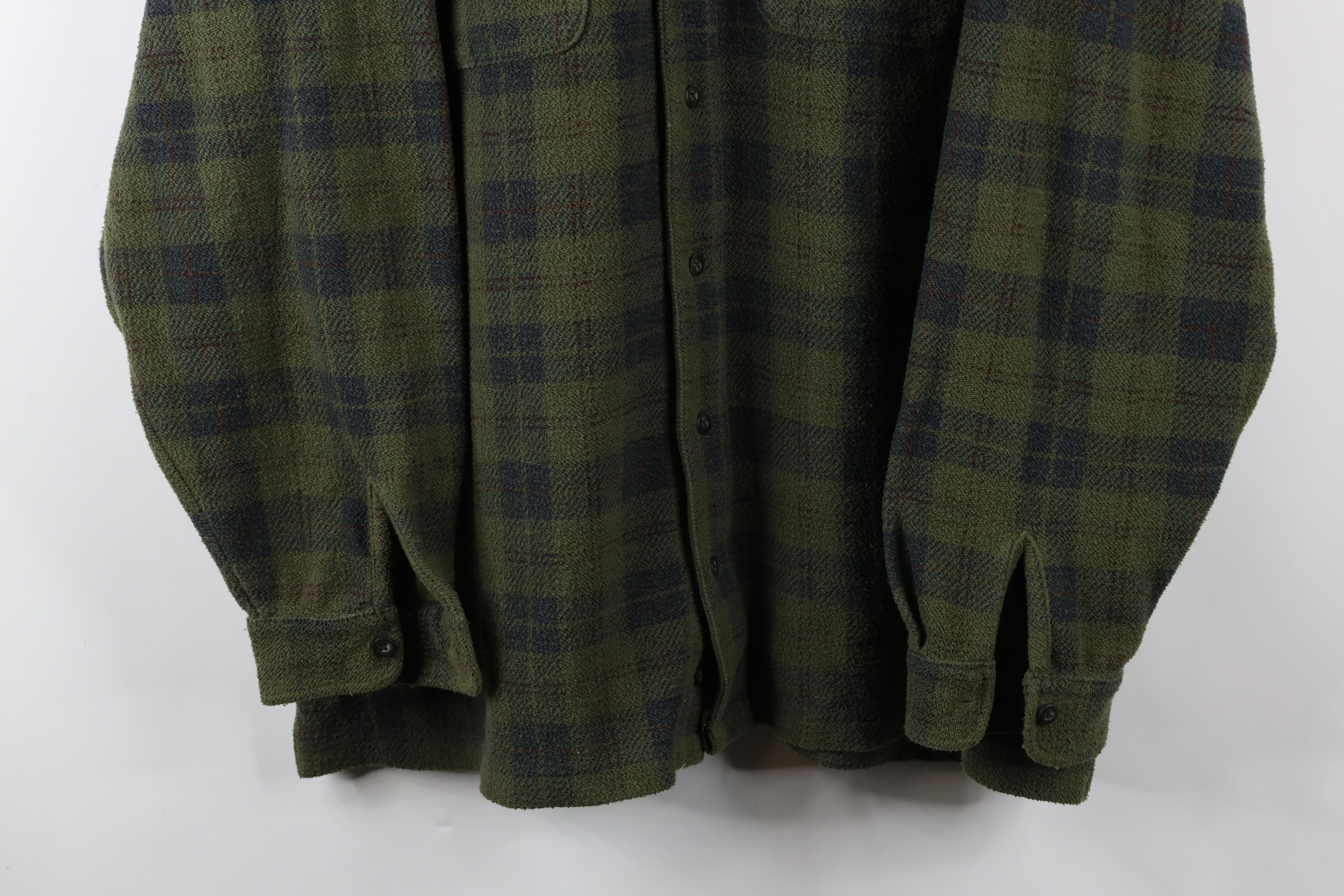 Eddie Bauer × Vintage Vintage 90s Eddie Bauer Button Shirt Jacket Jac Shirt Size US L / EU 52-54 / 3 - 3 Thumbnail