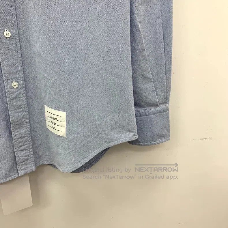 Thom Browne Thom Browne Blue double-sleeved cotton shirt Size US M / EU 48-50 / 2 - 4 Thumbnail