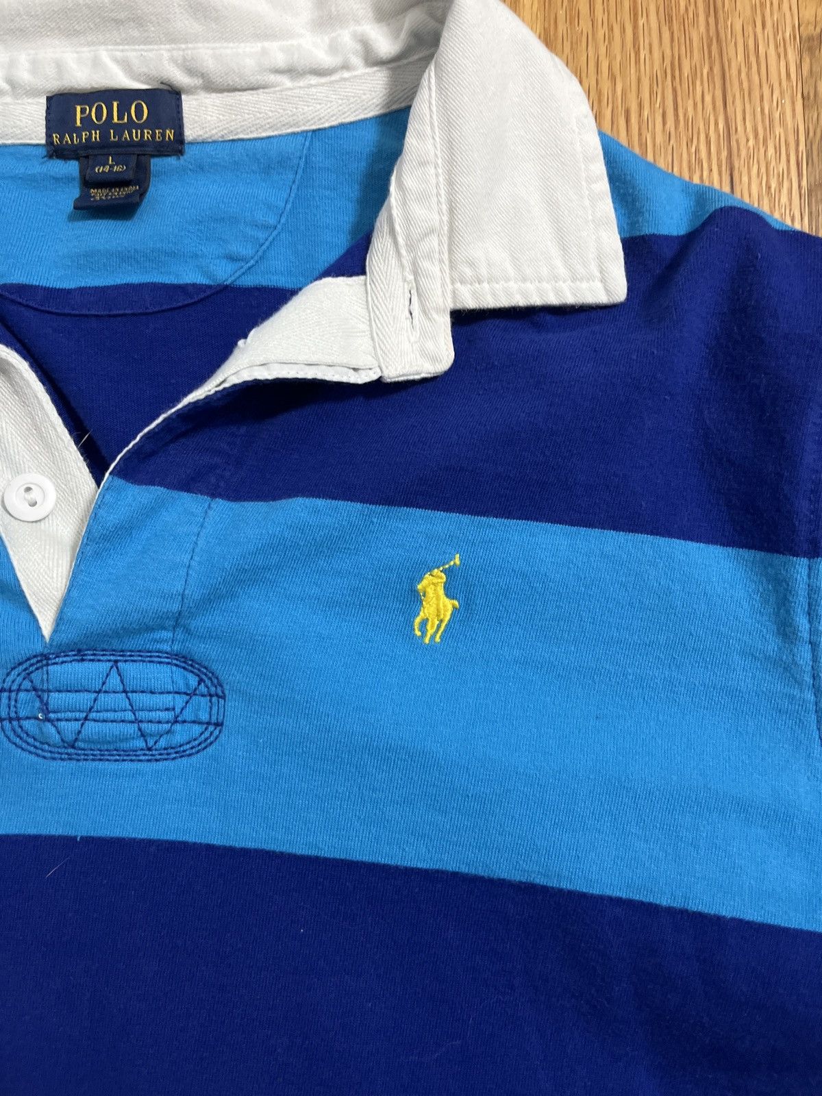 Polo Ralph Lauren Light blue striped dark blue long sleeve Size US M / EU 48-50 / 2 - 3 Thumbnail