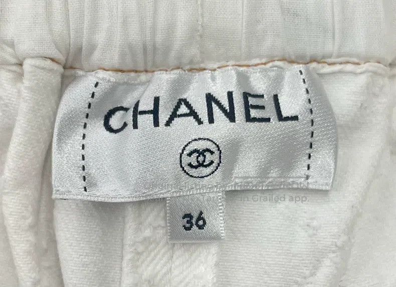 Chanel Chanel White straight jeans Size 24" / US 00 / IT 34 - 5 Thumbnail