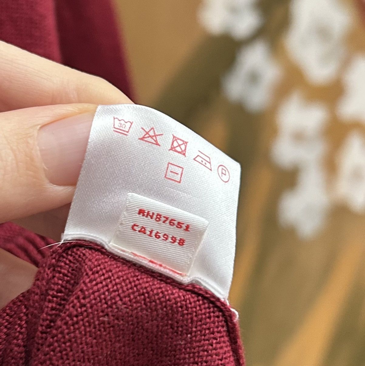 Lacoste Vintage Lacoste Live Burgundy Cotton Knit Cardigan Size 2 Size US M / EU 48-50 / 2 - 6 Thumbnail