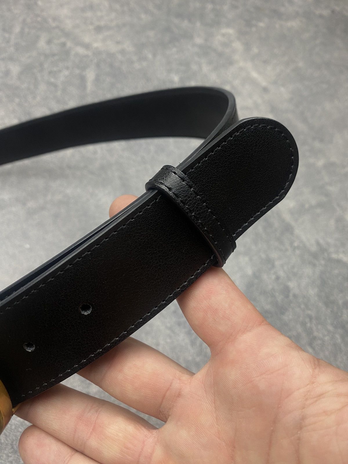 Gucci Gucci Belt 114984 Black Luxury Belt Size ONE SIZE - 6 Thumbnail