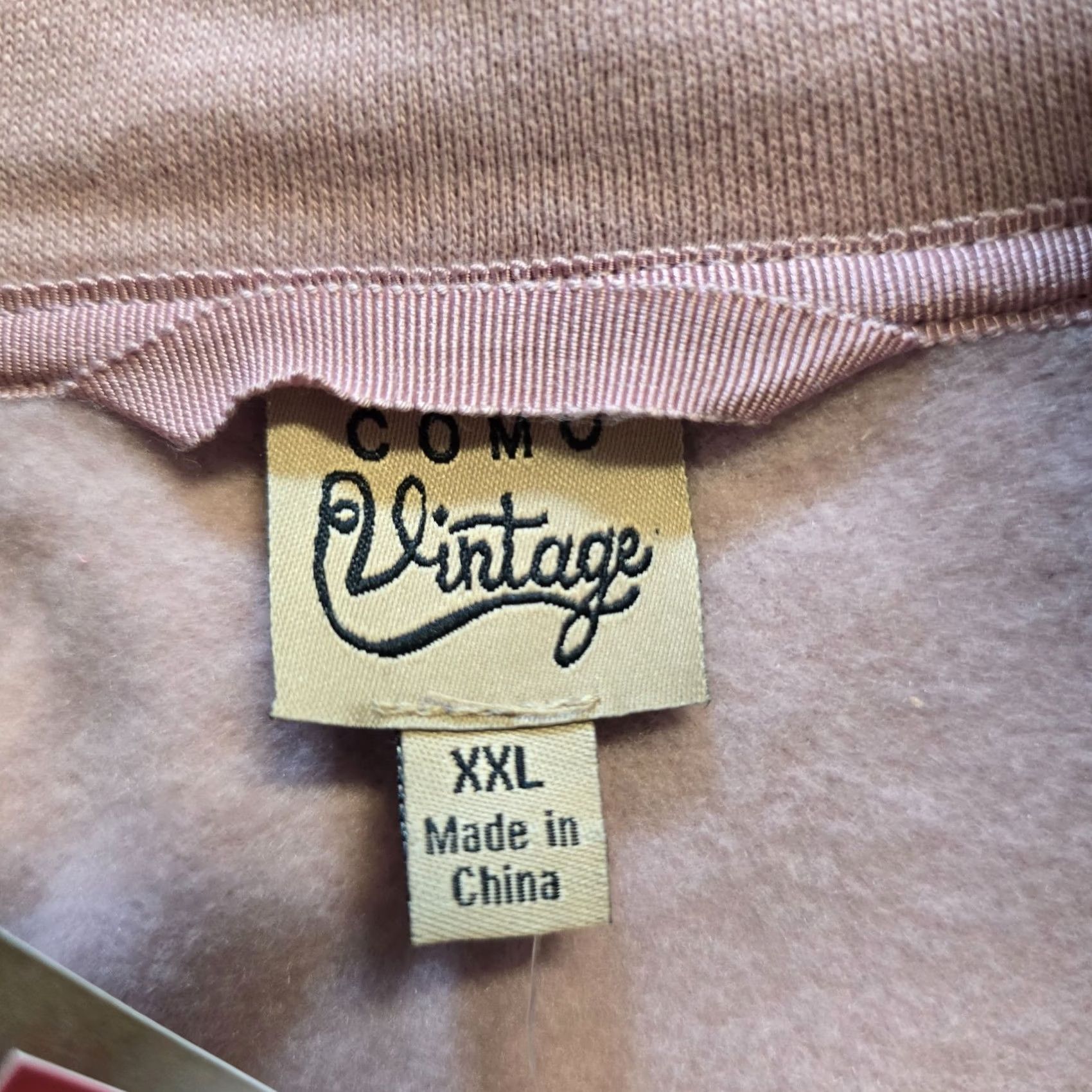 Vintage Como Vintage Top Womens 2XL Pink 1/4 Zip Sweatshirt Pockets Lounge Casual Shirt Sweatshirt Womens Winter Holiday Outdoor Casual Pull Over Pullover Size XXL / US 16-18 / IT 52-54 - 4 Thumbnail