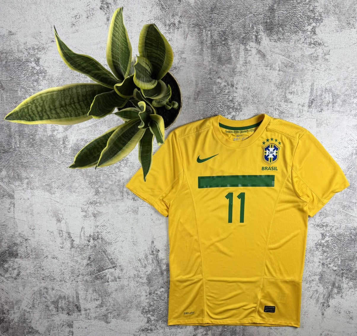 Nike Brasil 2011 2012 Brazil Neymar JR. National Soccer Football T Shirt Jersey Tee Size US S / EU 44-46 / 1 - 1 Thumbnail