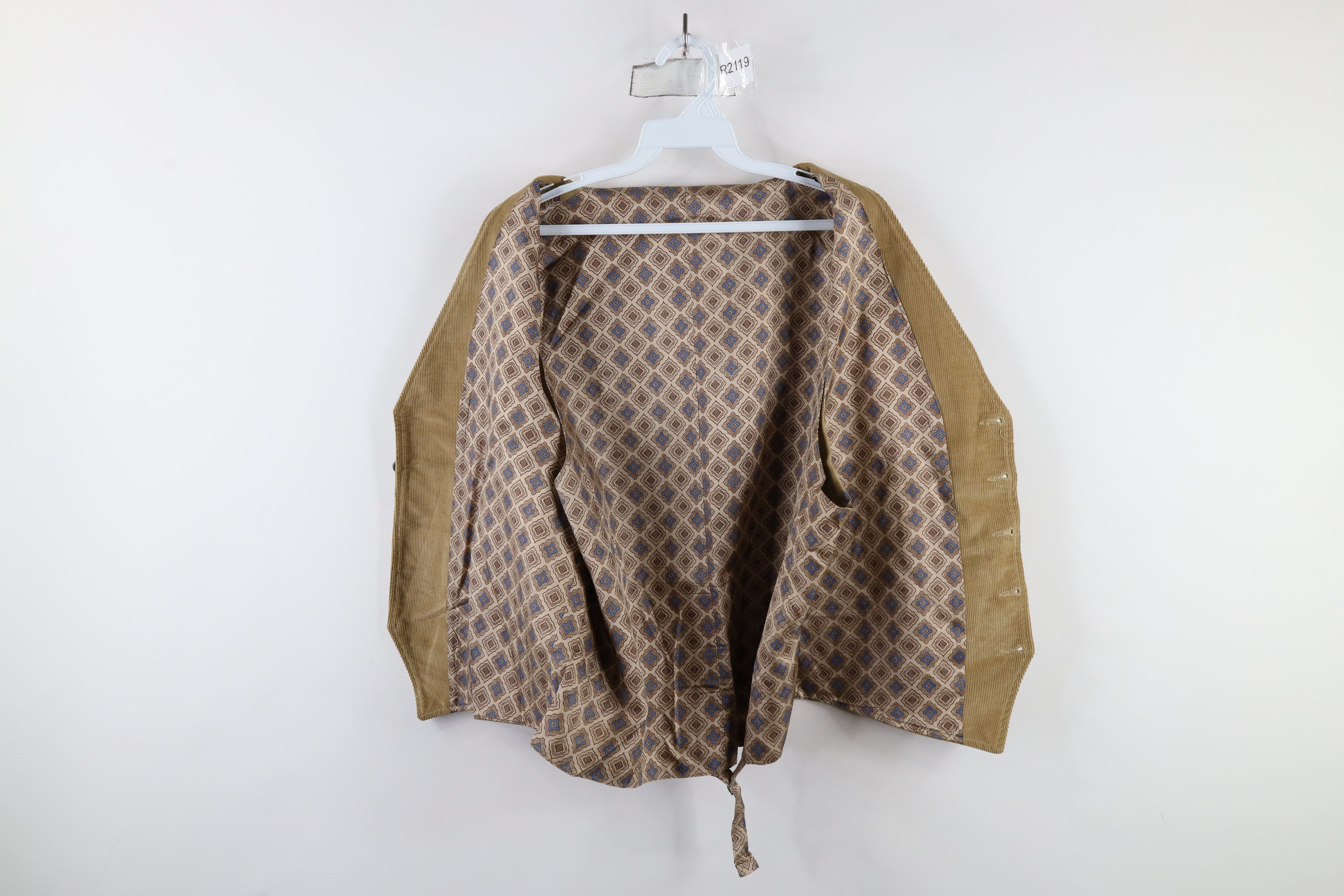 Vintage Vintage 60s 70s Streetwear Buckle Back Corduroy Vest Jacket Size US XL / EU 56 / 4 - 8 Thumbnail