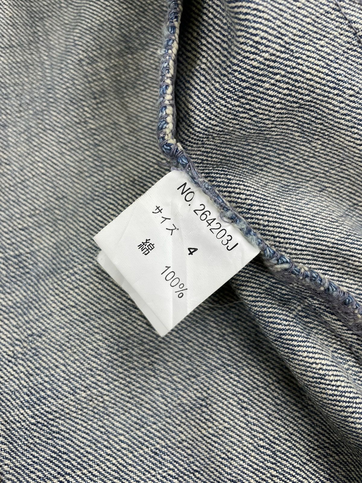 If Six Was Nine × Vintage VINTAGE JACKROSE PUNK Style Distressed Denim Jacket Size US M / EU 48-50 / 2 - 8 Thumbnail
