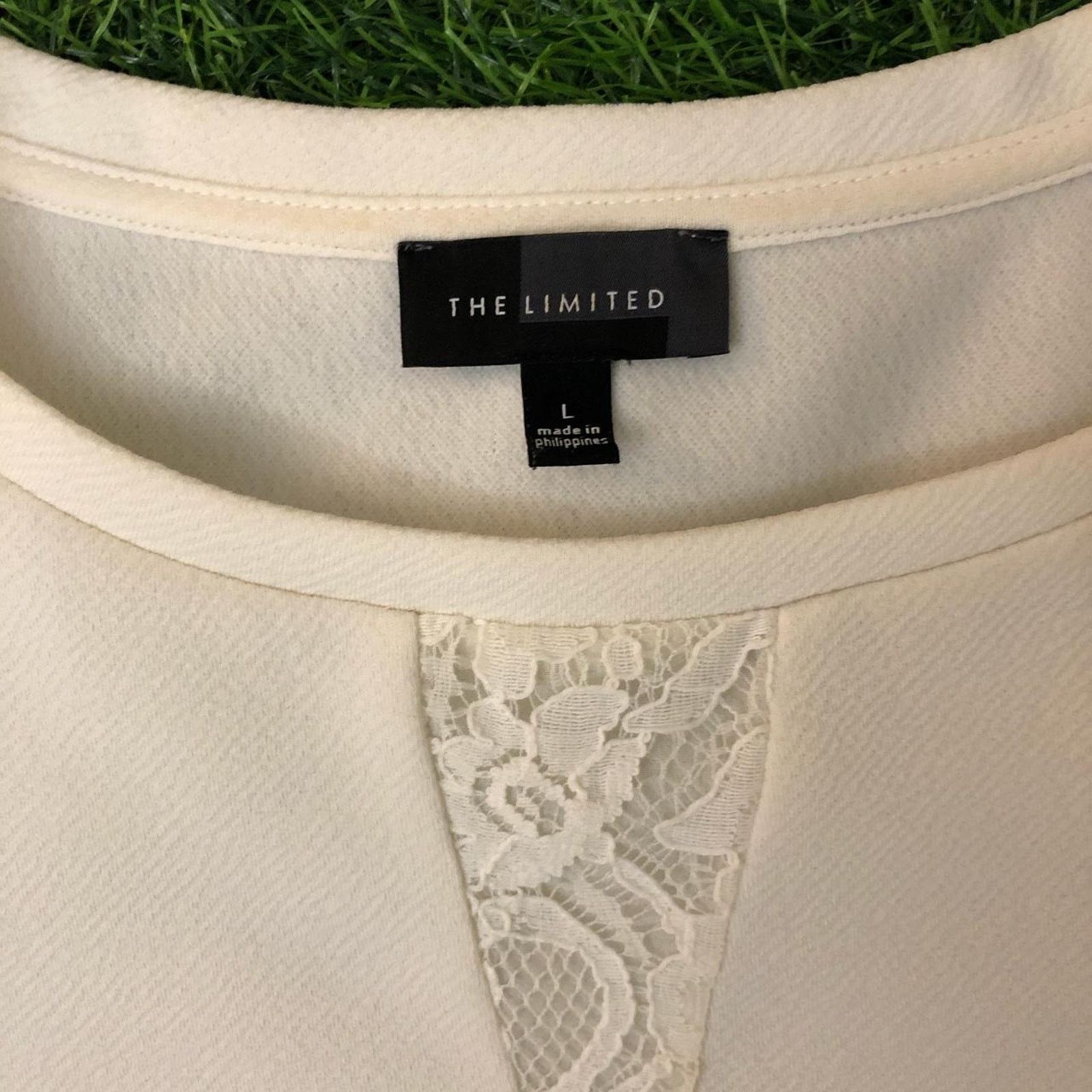 Other Women's Cream The Limited Dress Shirt Size L / US 10 / IT 46 - 3 Thumbnail