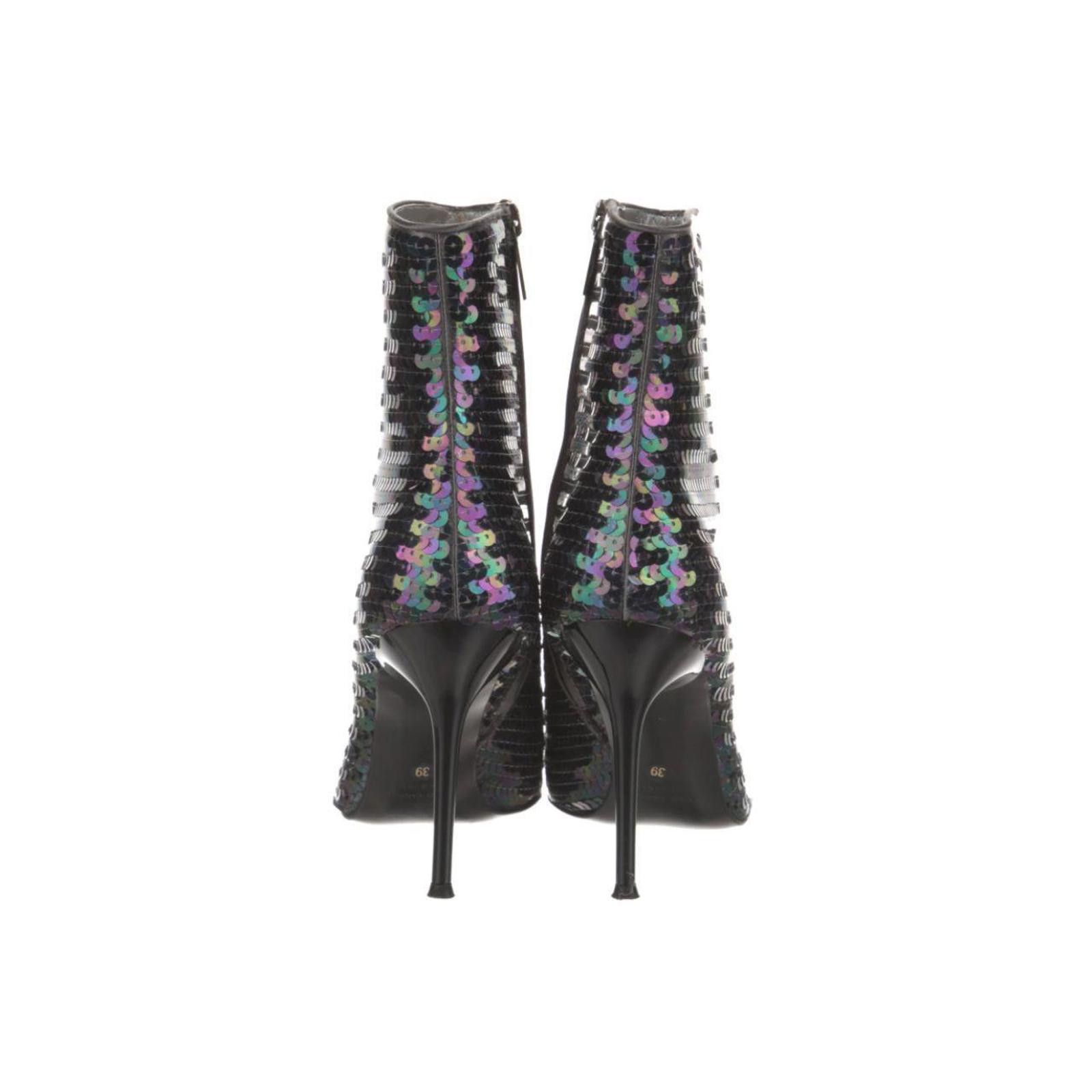 Dolce & Gabbana Dolce & Gabbana Iridescent Sequin Stilettos – DISCONTINUED Size US 9 / IT 39 - 4 Thumbnail