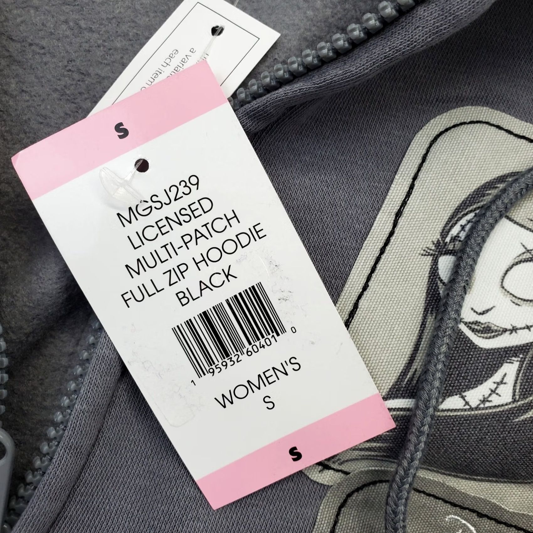 Disney Disney Nightmare Before Christmas Full Zip Hoodie Womens S Gray Size S / US 4 / IT 40 - 5 Thumbnail