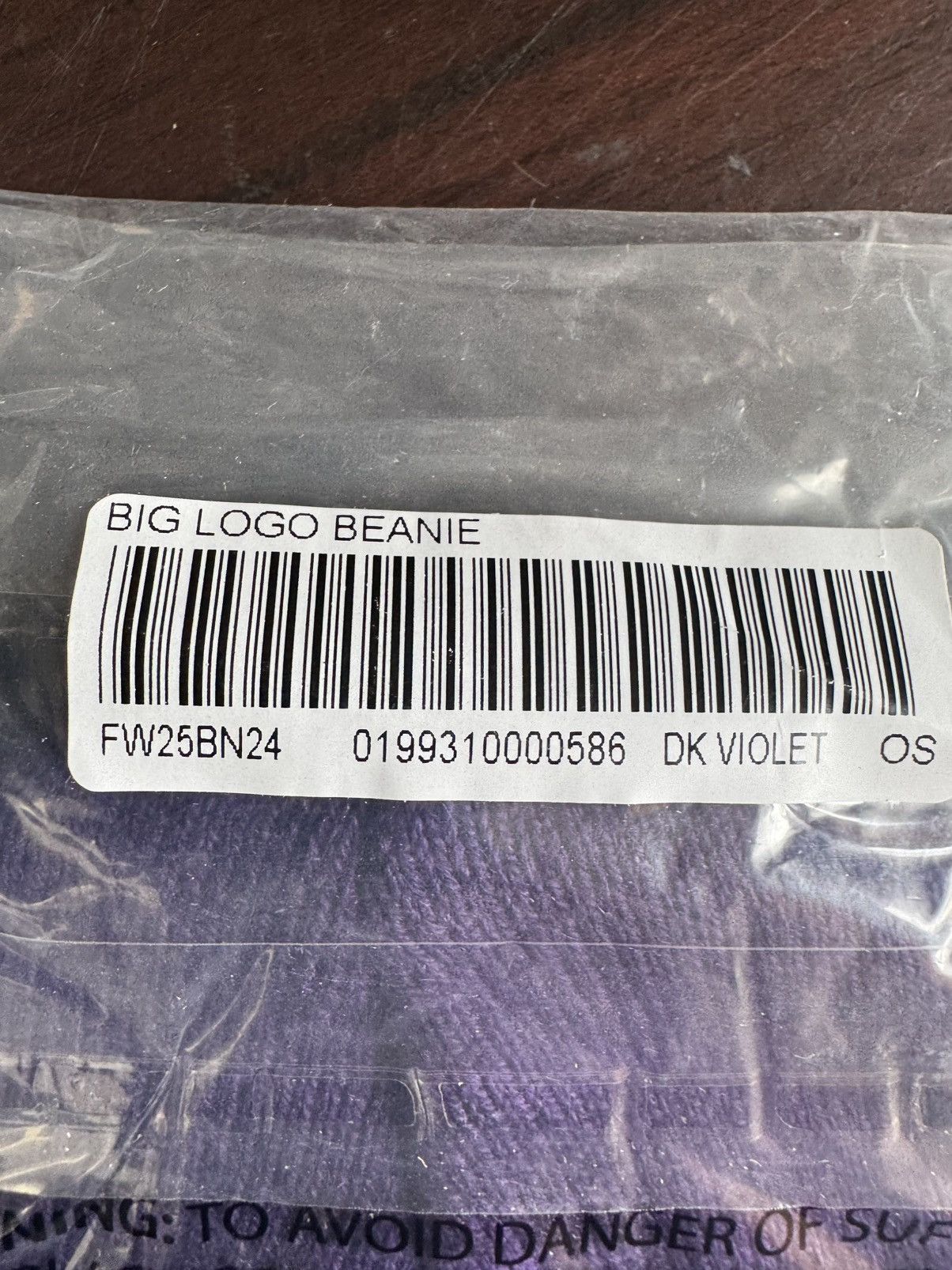 Supreme Supreme Big Logo Beanie Purple Size ONE SIZE - 4 Thumbnail