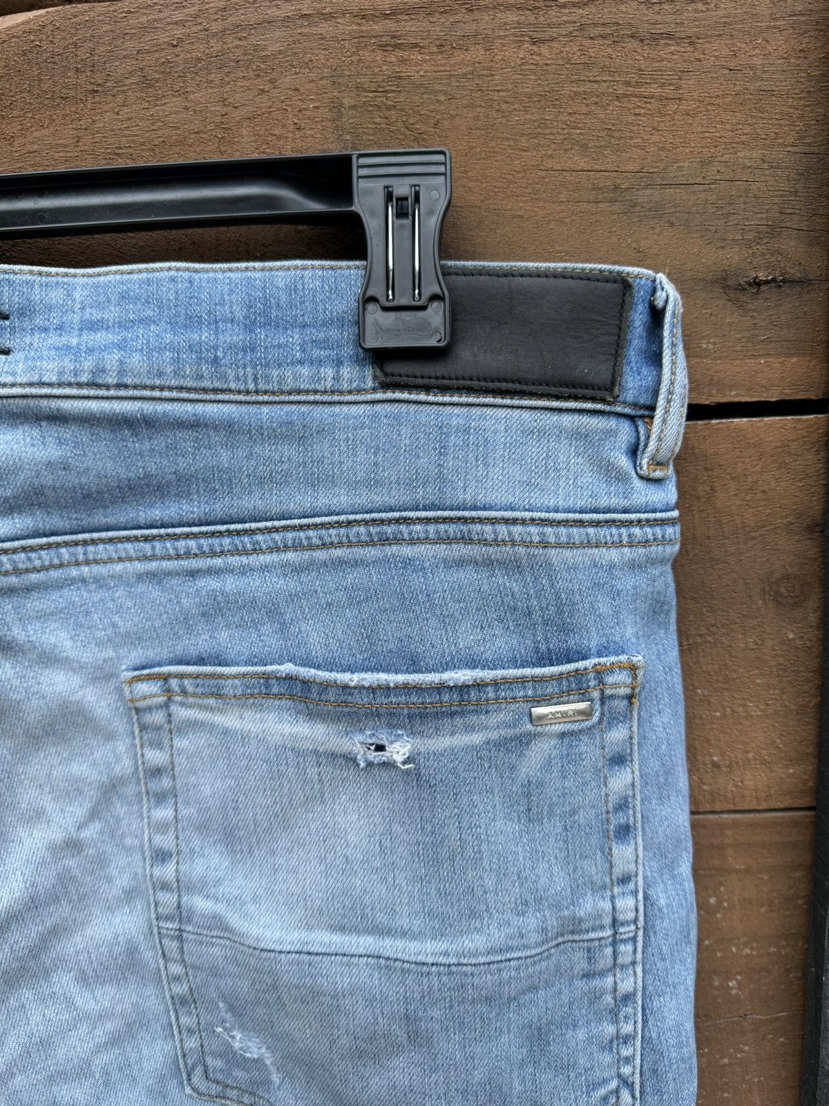 Amiri AMIRI MX1 Rare Appliqué-logo distressed jeans size 36 Size US 36 / EU 52 - 5 Thumbnail