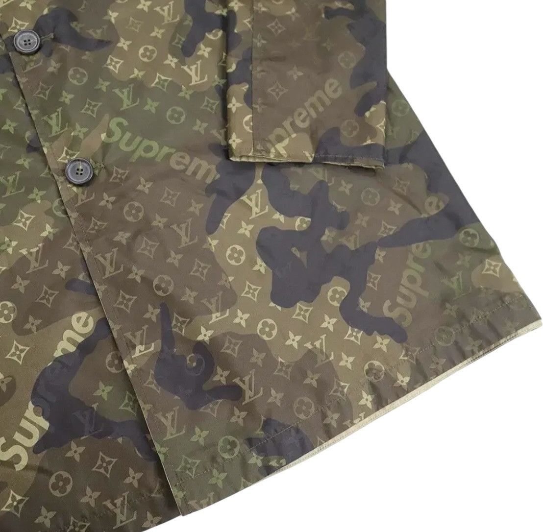 Louis Vuitton × Supreme Louis Vuitton x Supreme Reversible Trench Coat Size US XL / EU 56 / 4 - 7 Thumbnail