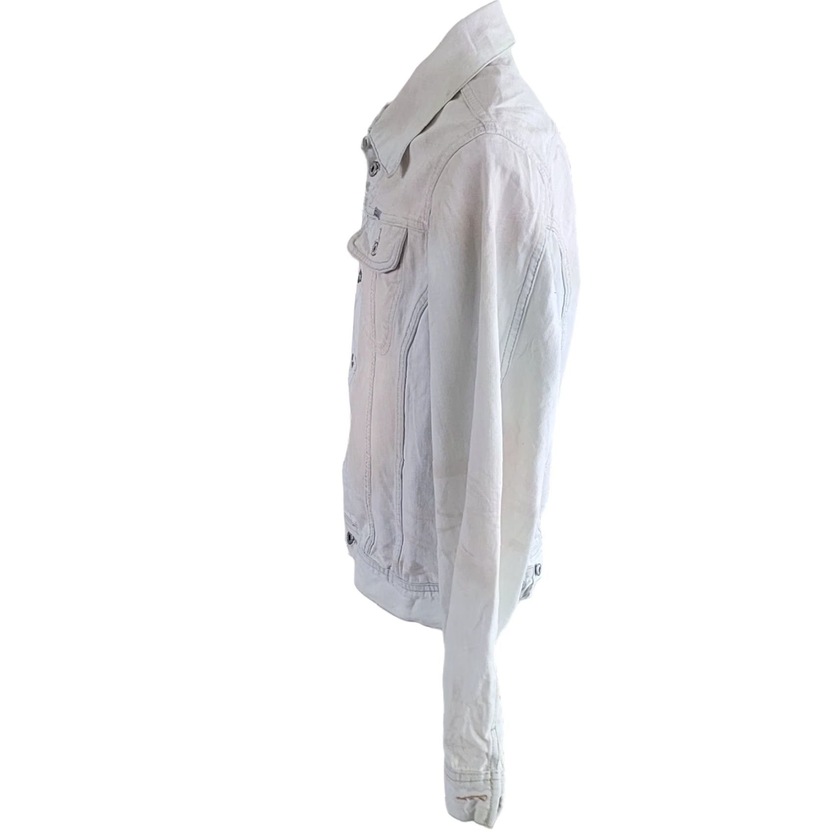 Diesel Diesel Denim Jacket Ladies M Made In Italy Denim Jacket Womens M White 90s? Italy Made In Italy Size M / US 6-8 / IT 42-44 - 3 Thumbnail