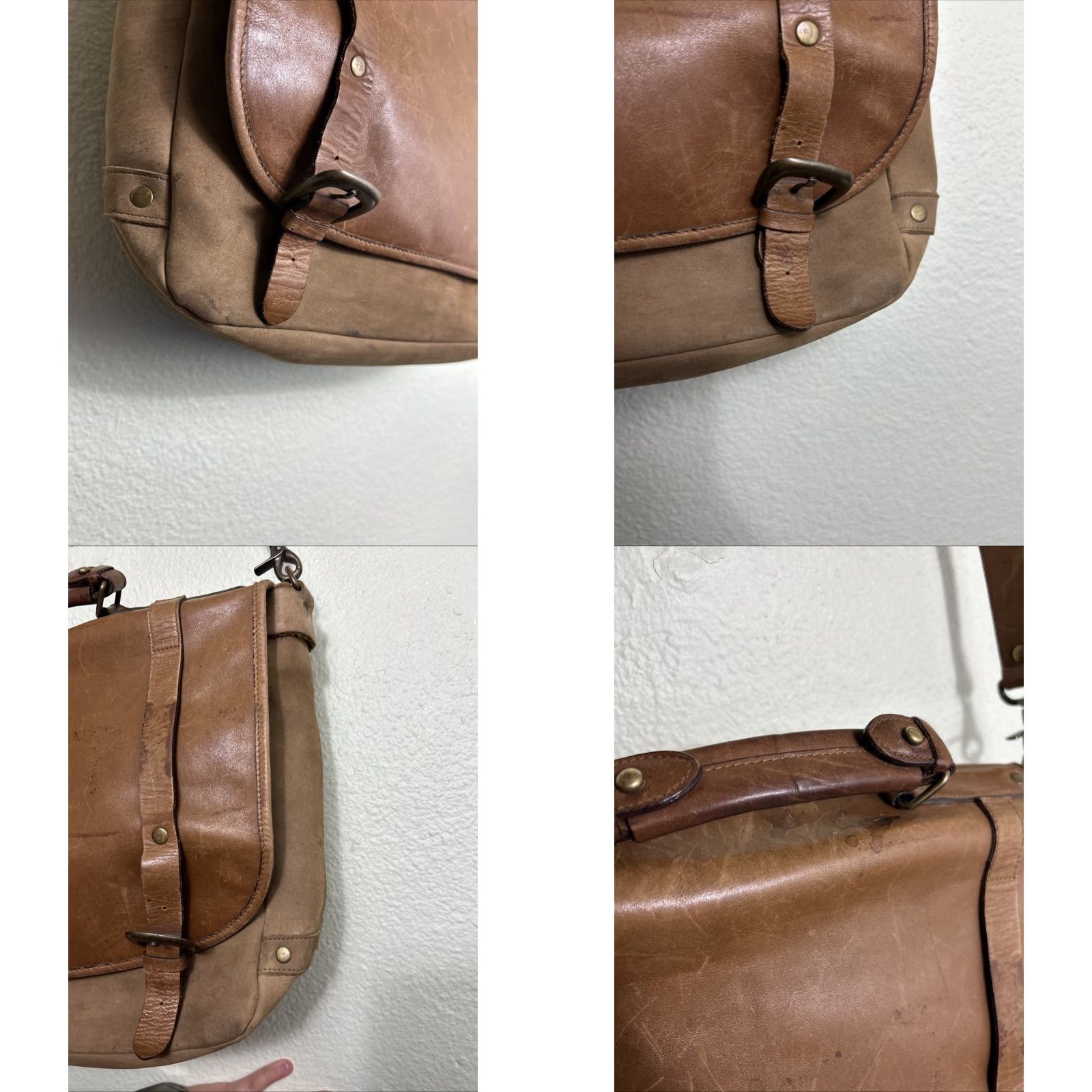 Vintage Vintage Y2K Brown Leather Crossbody Bag 14x11x6 User: Vintage Y2K Brown Leather Crossbody Bag 14x11x6 Size ONE SIZE - 8 Thumbnail