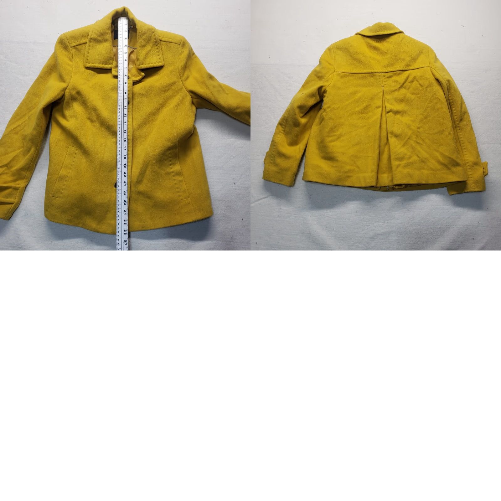 Lands' End Lands' End Mustard Yellow Wool Blazer Jacket Preppy Women's 10P Petite Size L / US 10 / IT 46 - 8 Thumbnail