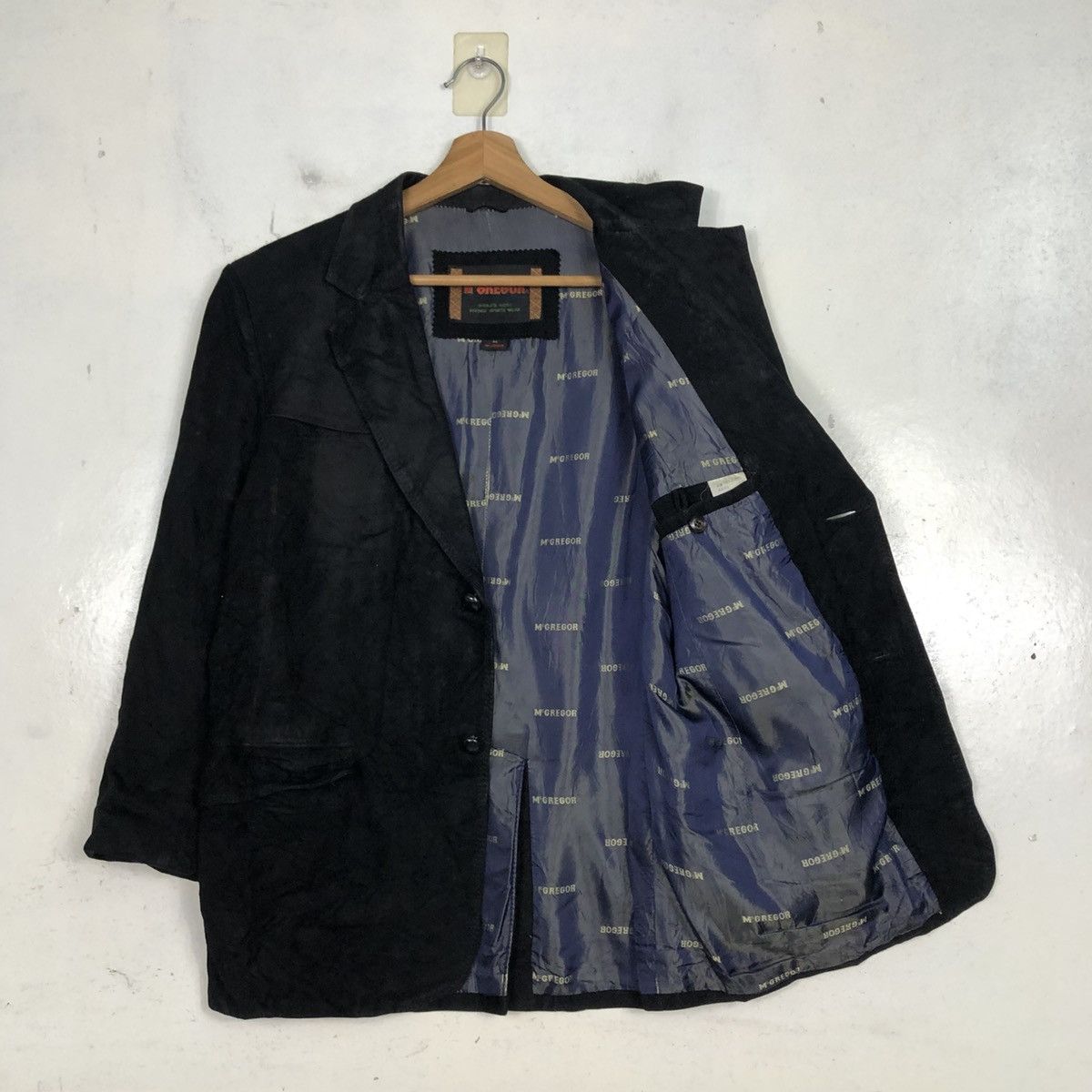 Japanese Brand Vintage Genuine Leather Jacket Mc Gregor Issey Miyake Size US M / EU 48-50 / 2 - 13 Thumbnail