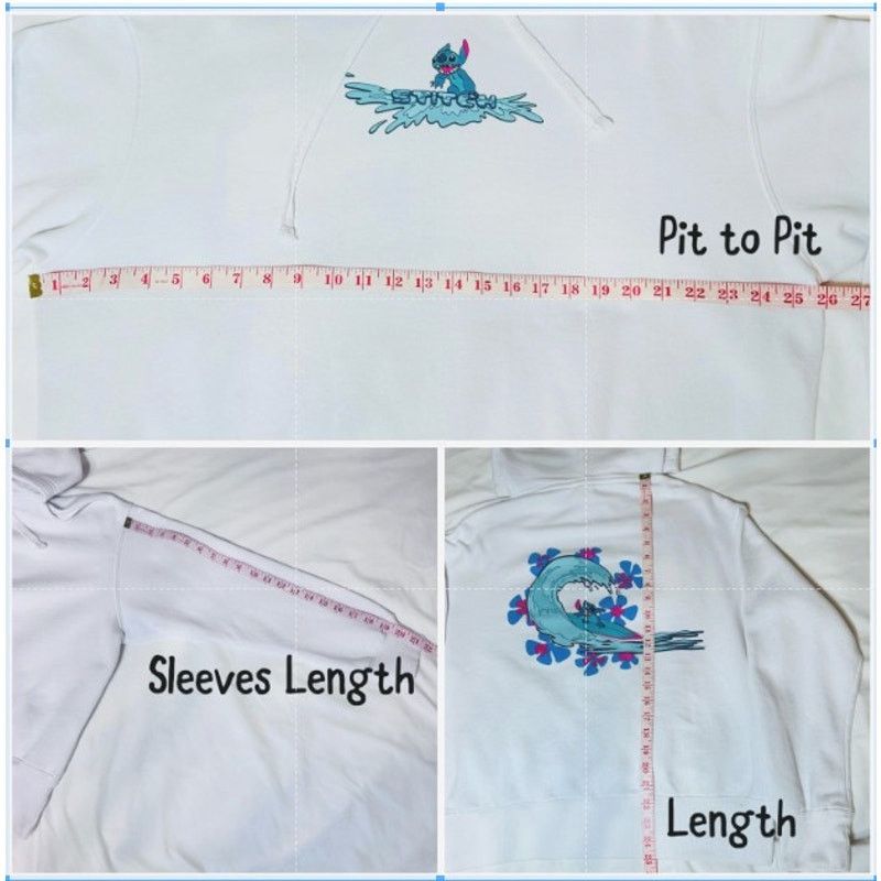 Disney Disney Stitch Pullover Surfing Flowers Parks Hoodie Unisex L Size L / US 10 / IT 46 - 8 Thumbnail