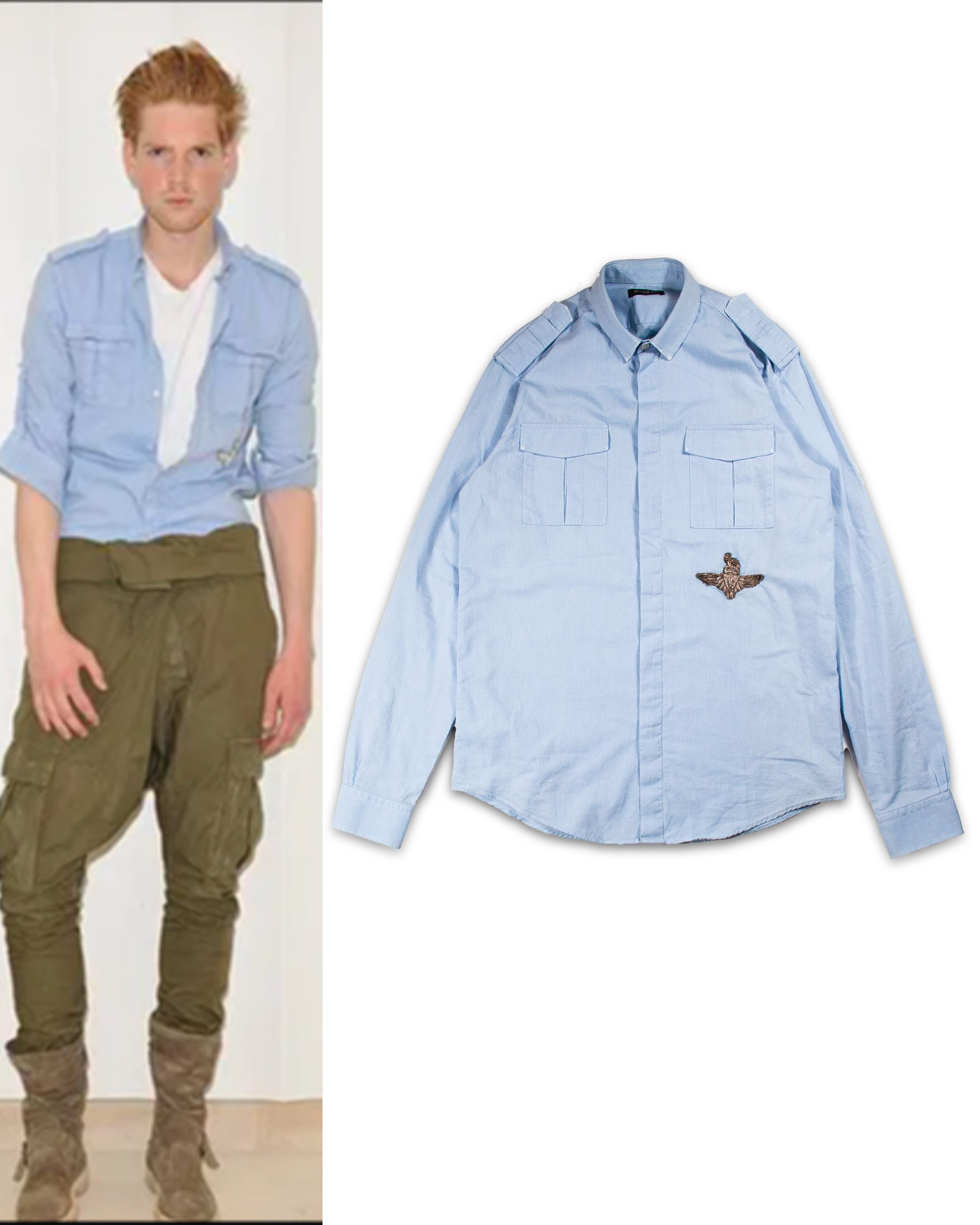 Balmain Christophe Decarnin AW11 Flannel Shirt | Grailed