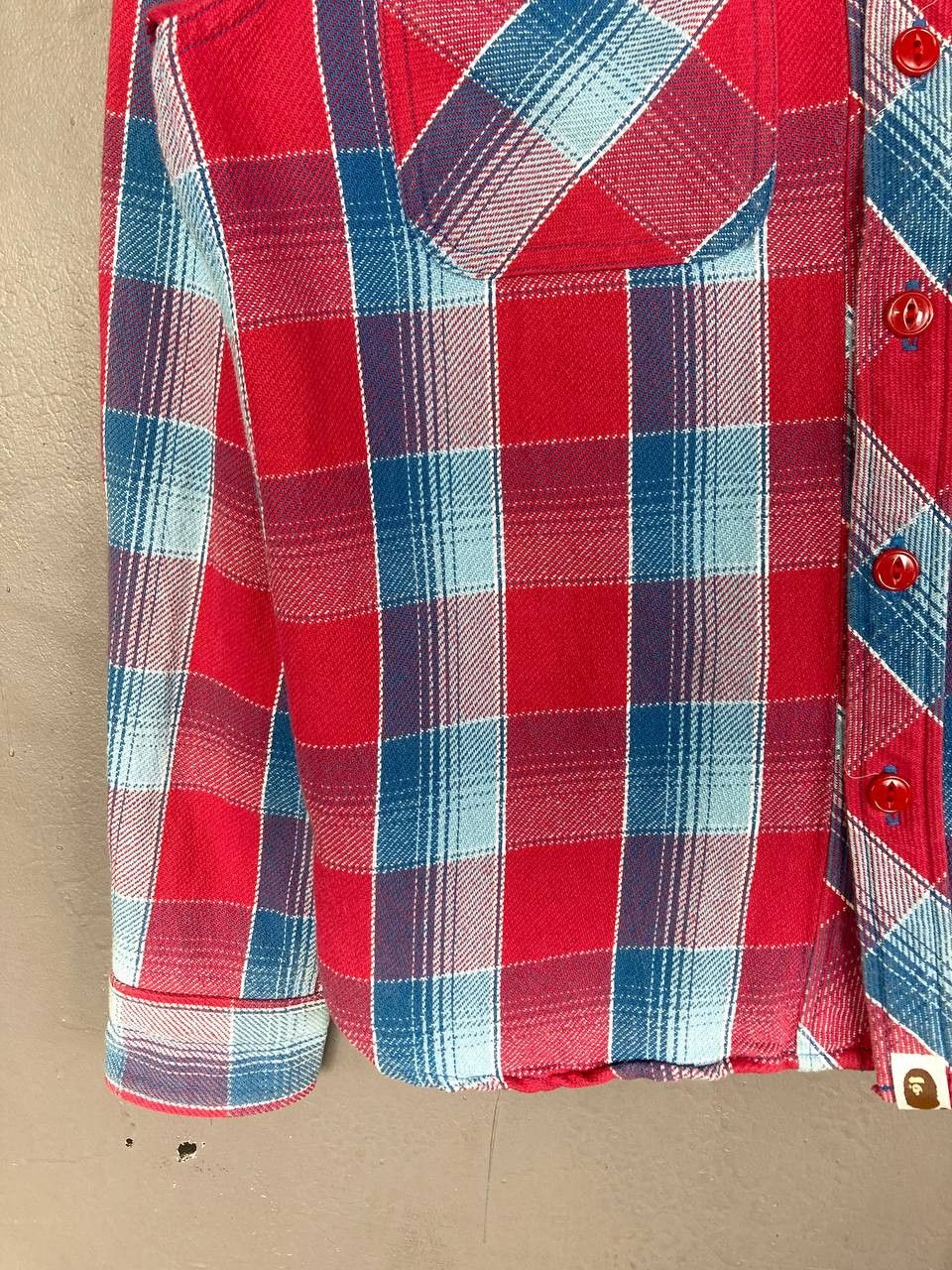Bape Bape Flannel Check Hoodie Size US S / EU 44-46 / 1 - 5 Thumbnail
