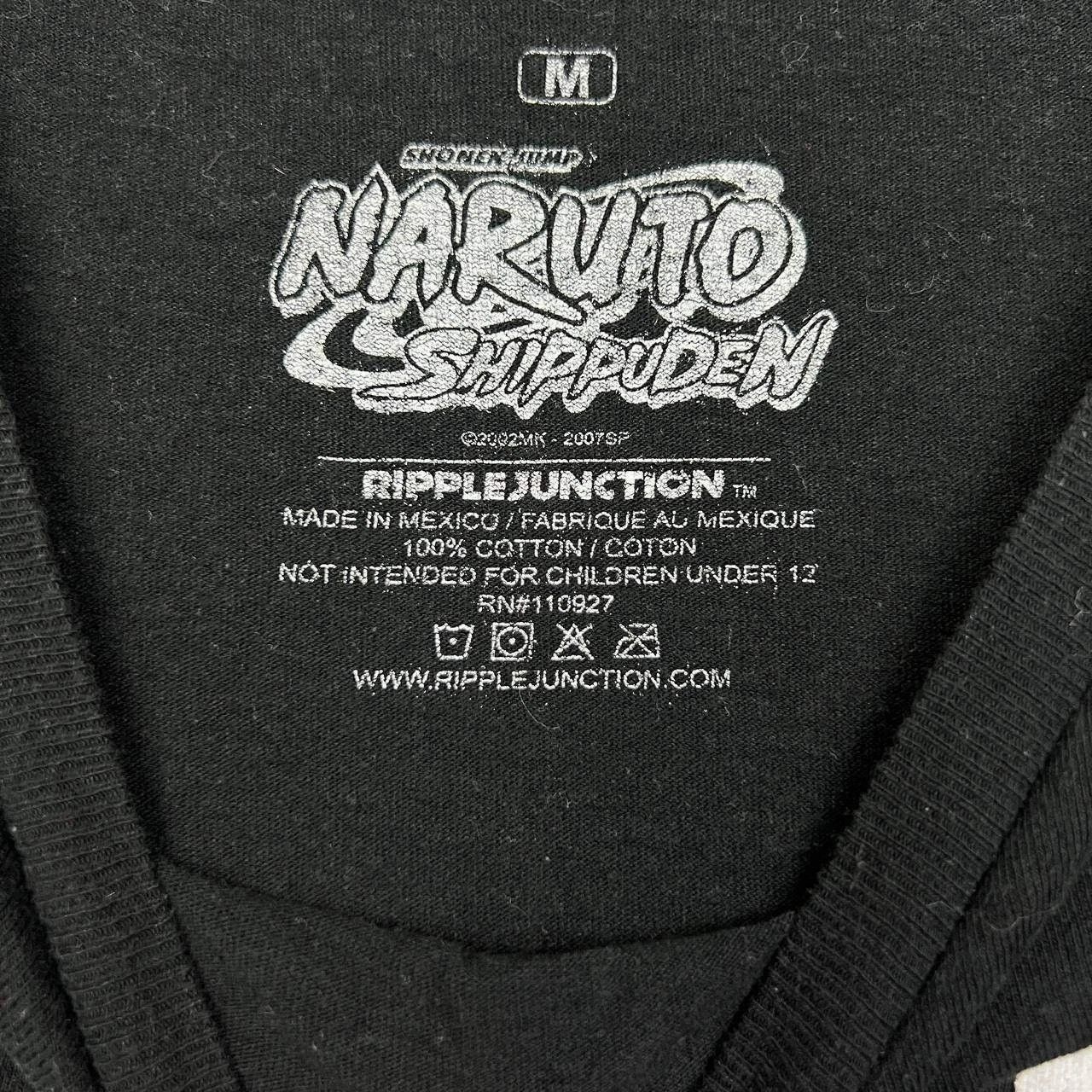 Other Naruto Shippuden Shirt Men Medium Black Crew Neck Cotton Size US M / EU 48-50 / 2 - 7 Thumbnail